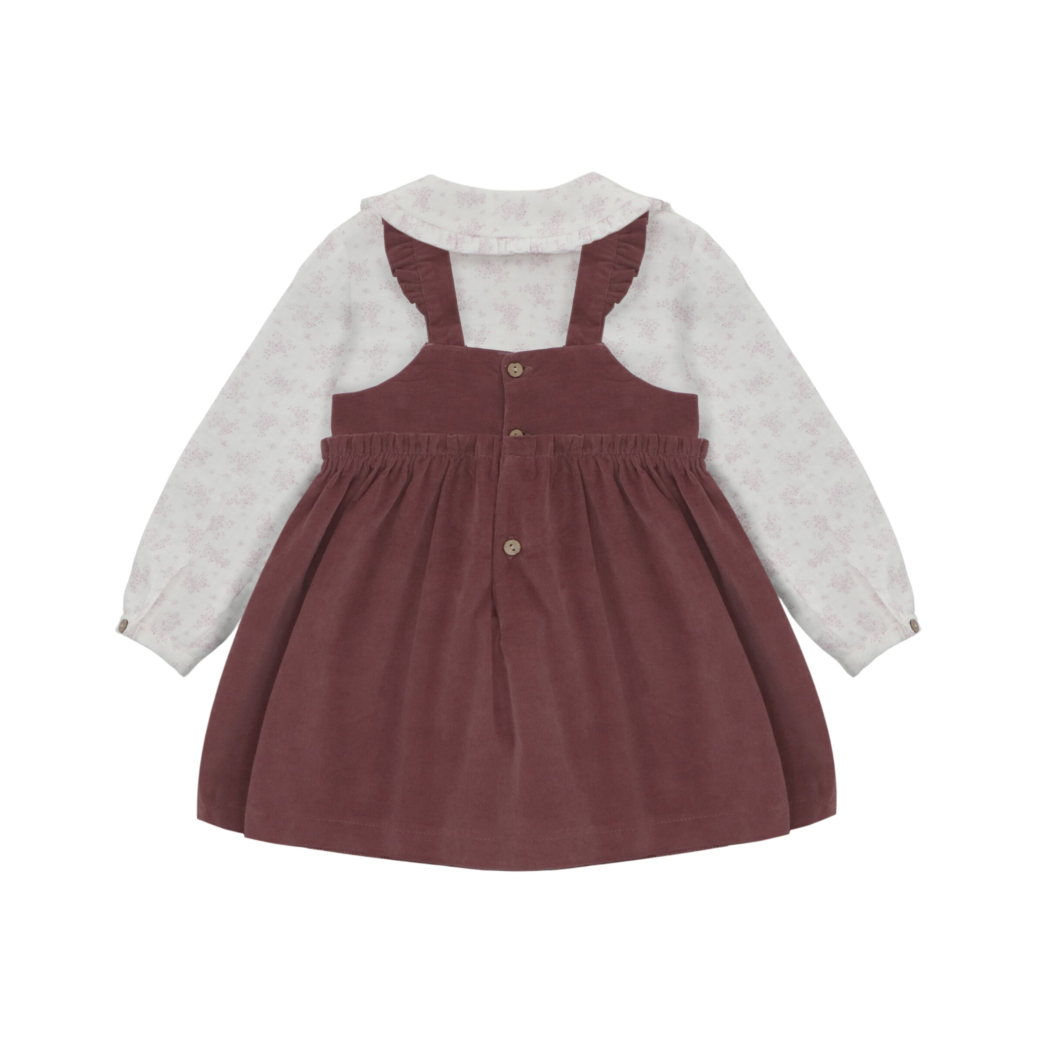 Conjunto Blusa y Peto Plum Niña