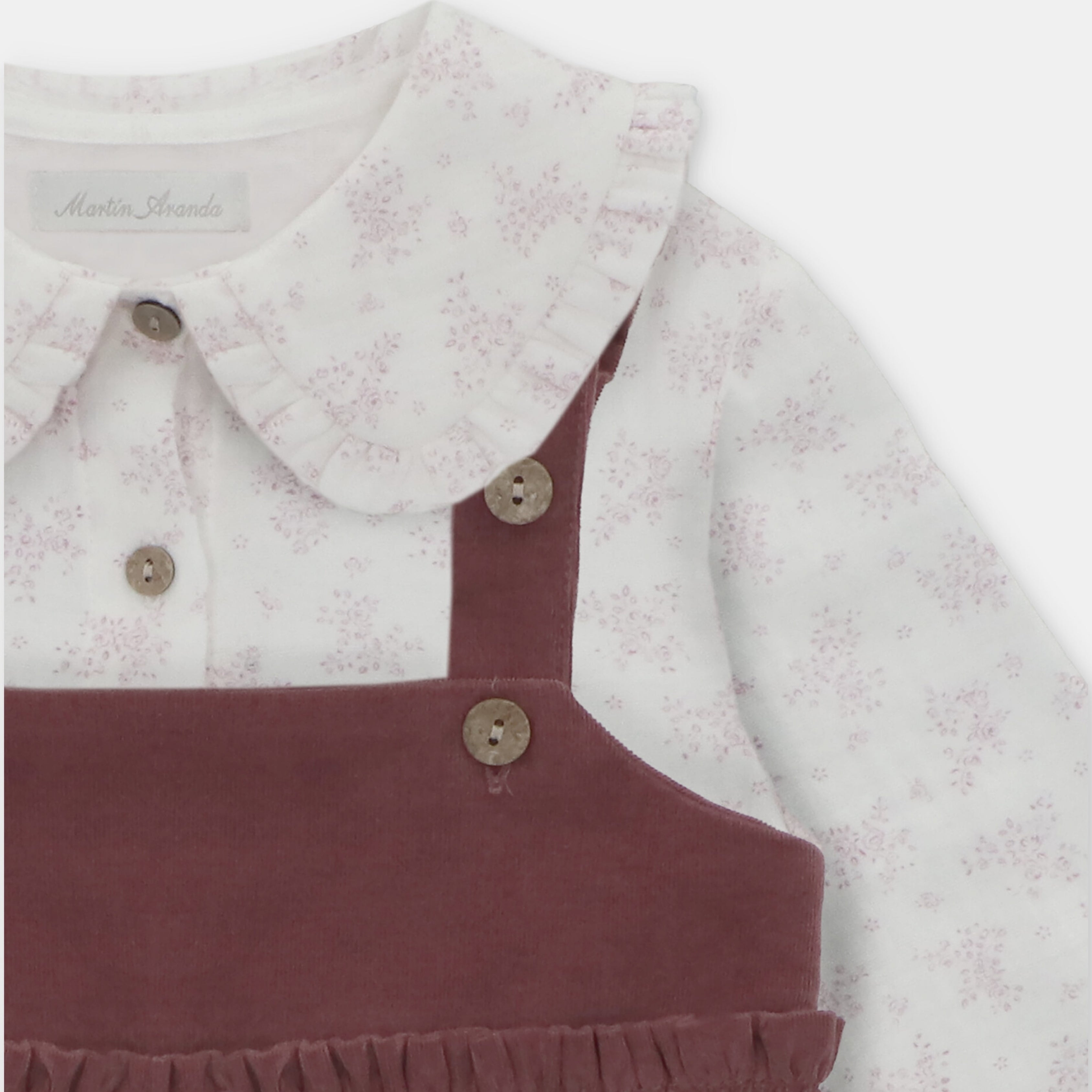Conjunto Blusa y Peto Plum Niña