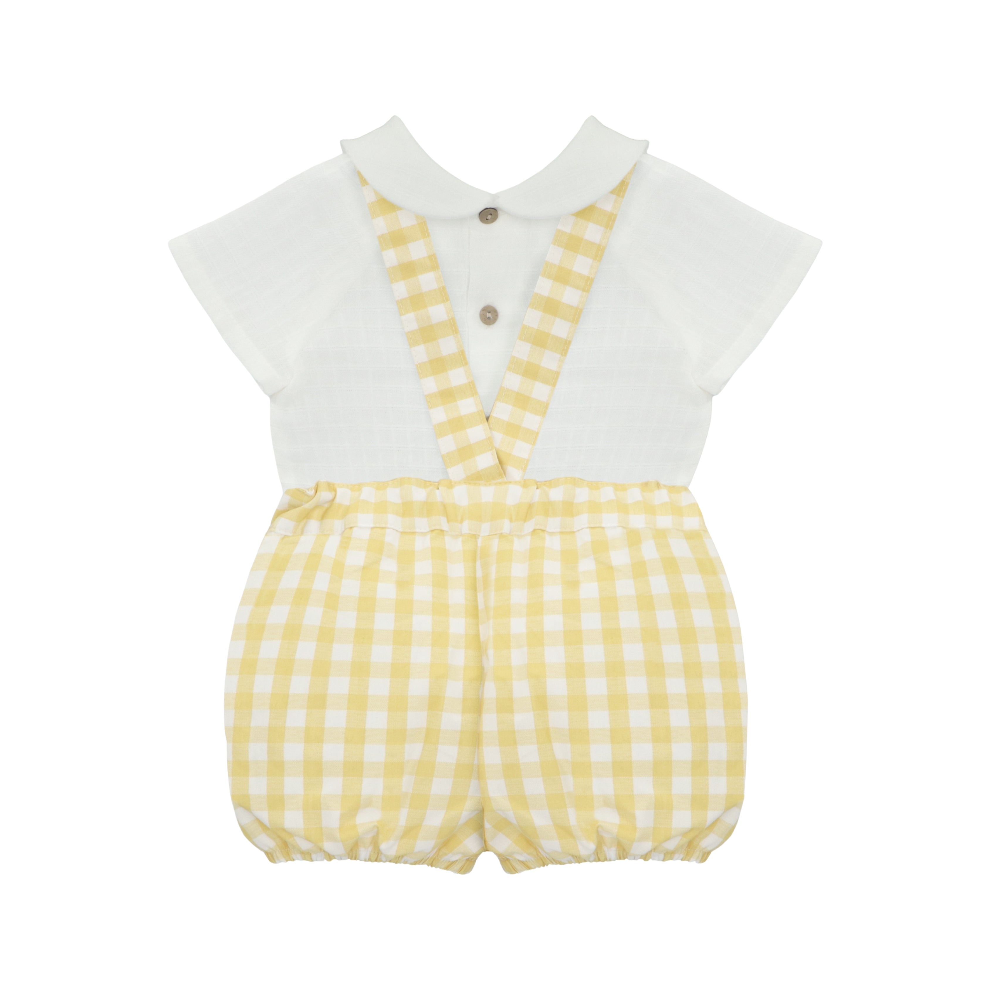 Conjunto Camisa y Peto Canario Bebé