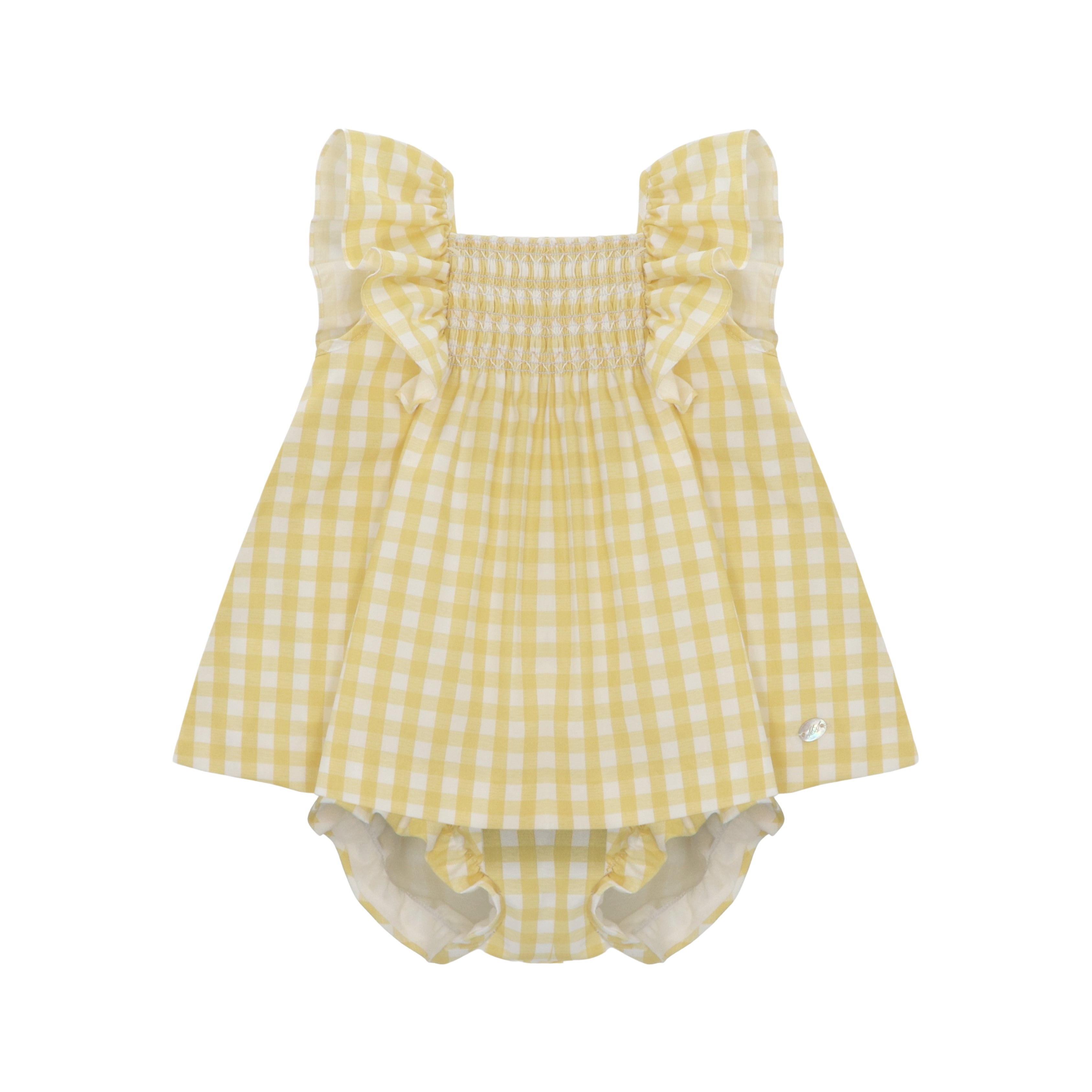 Vestido y Braga Canario Bebé