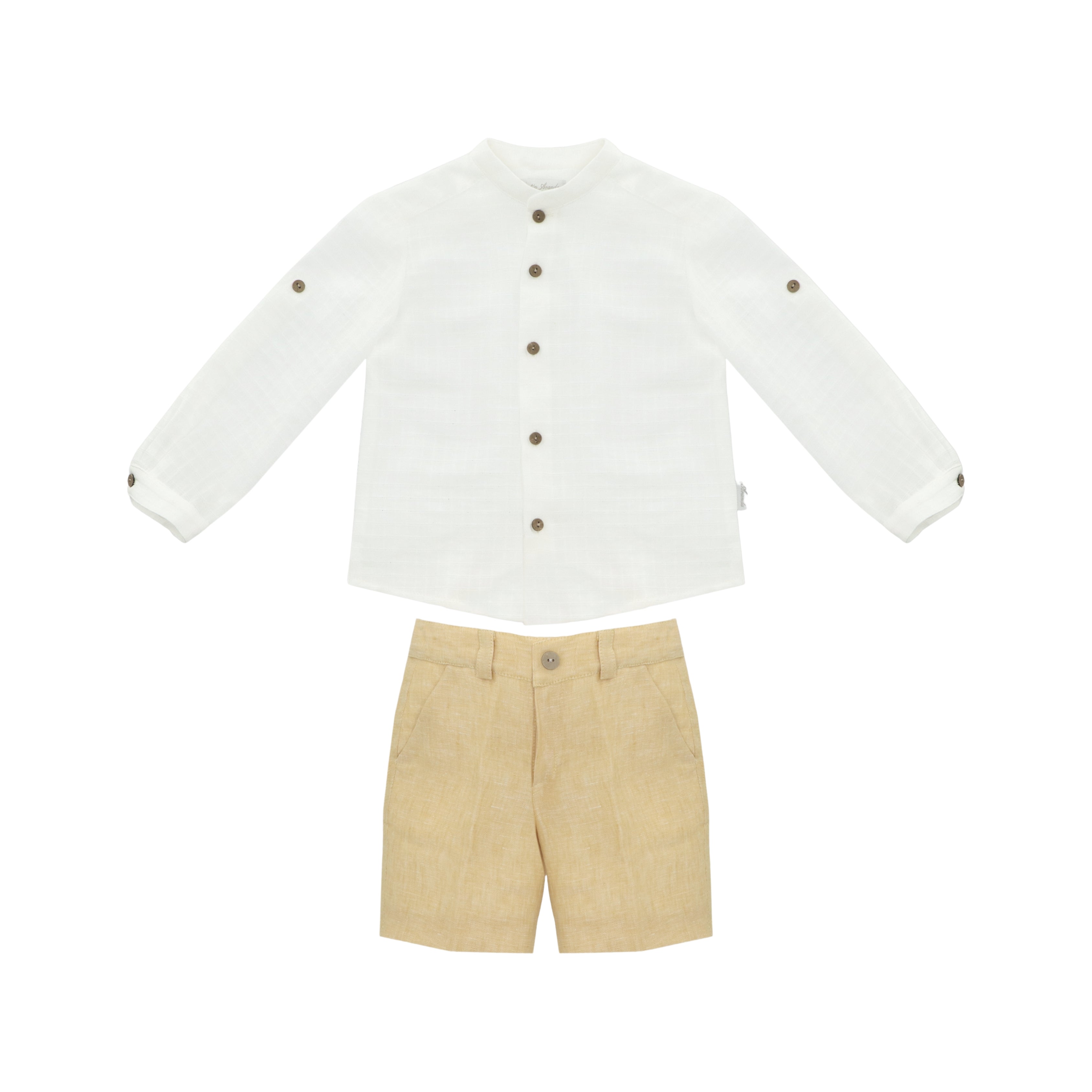 Conjunto Camisa y Short Canario Niño