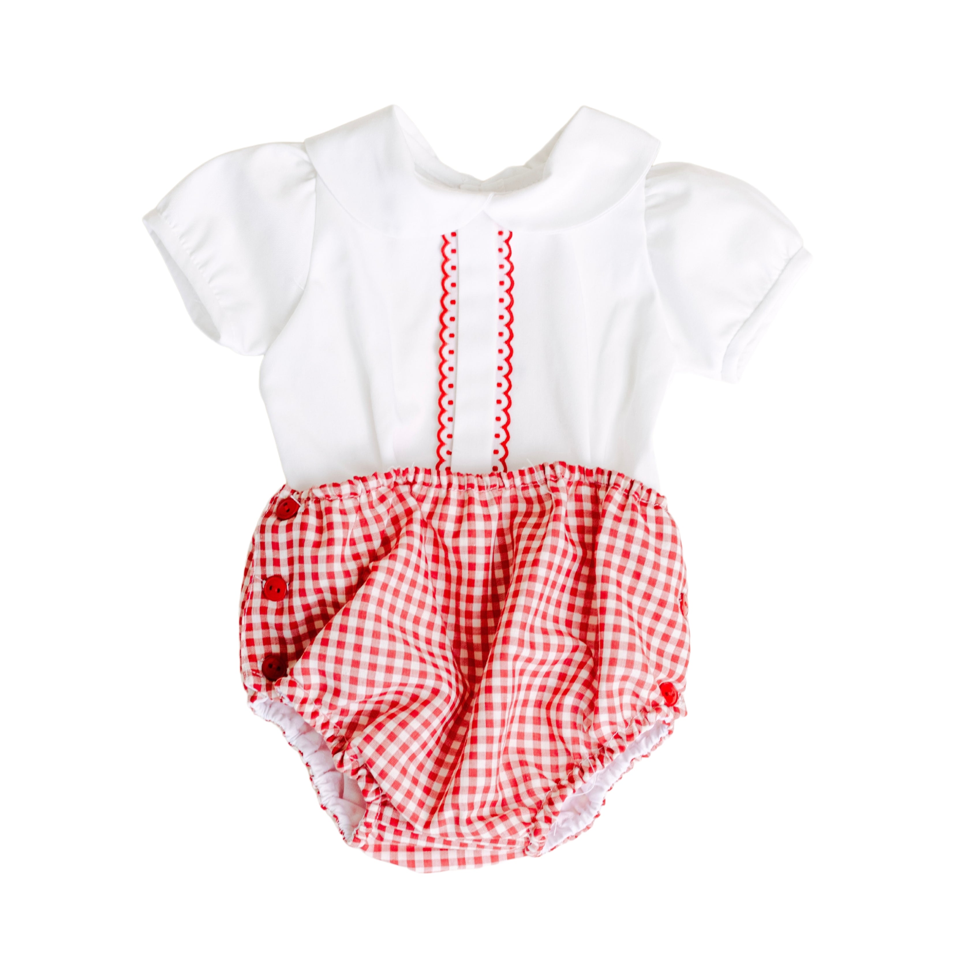 Conjunto Vichy Rojo Bebé