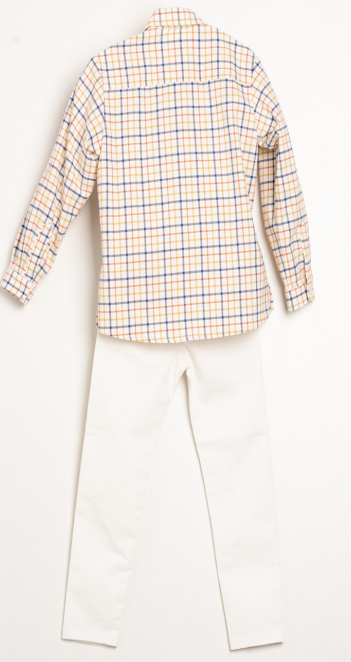 Conjunto Pantalón Pana Mostaza Niño