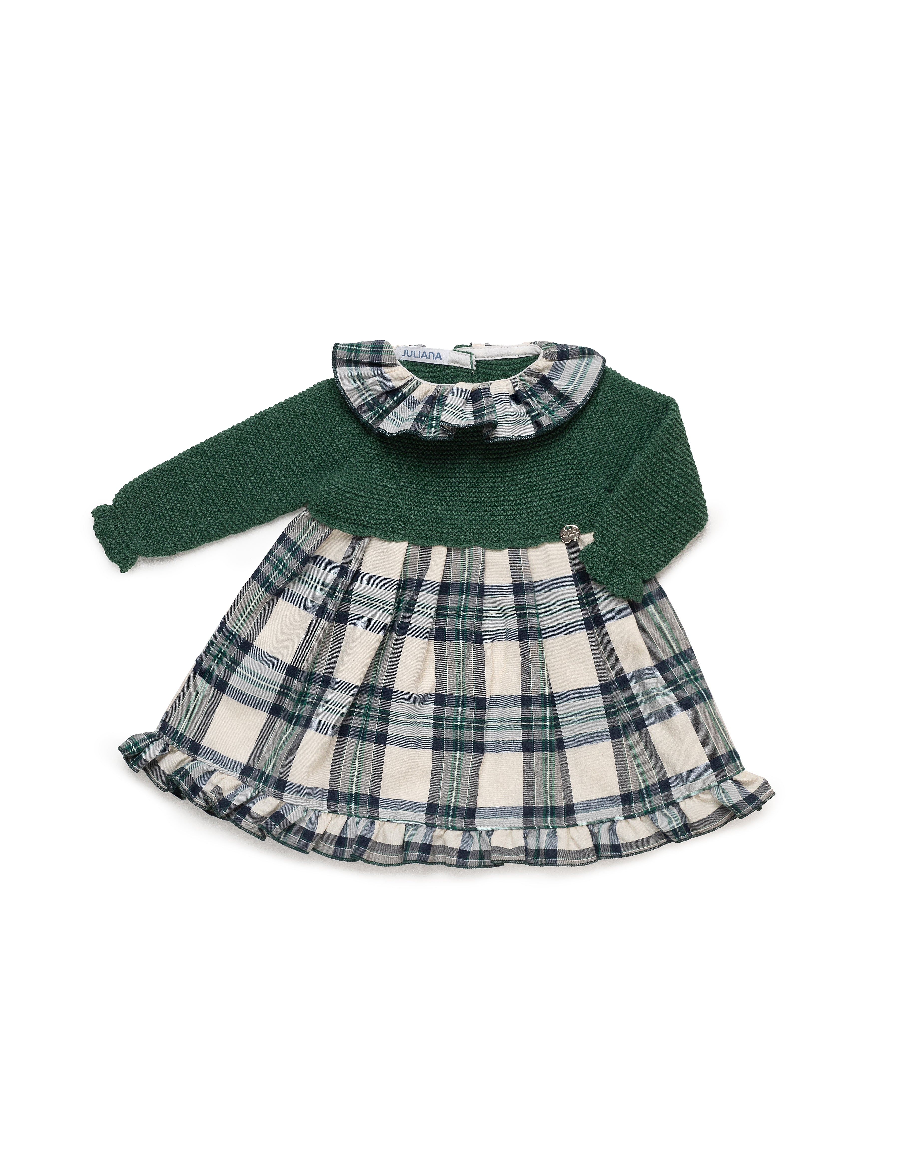 Vestido Punto y Tela Sinfonía Bebé