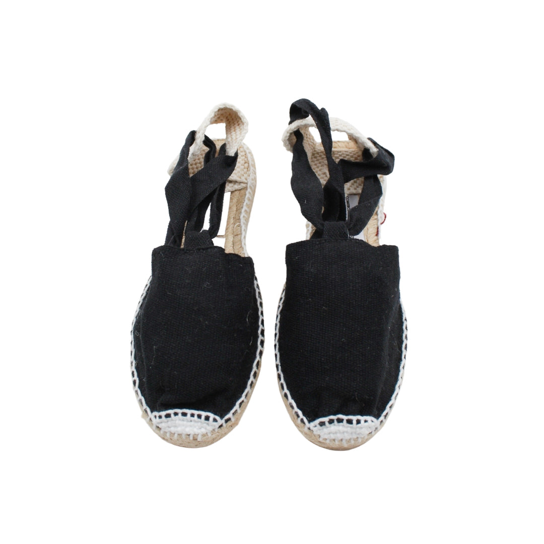 Alpargatas con cordones Negro