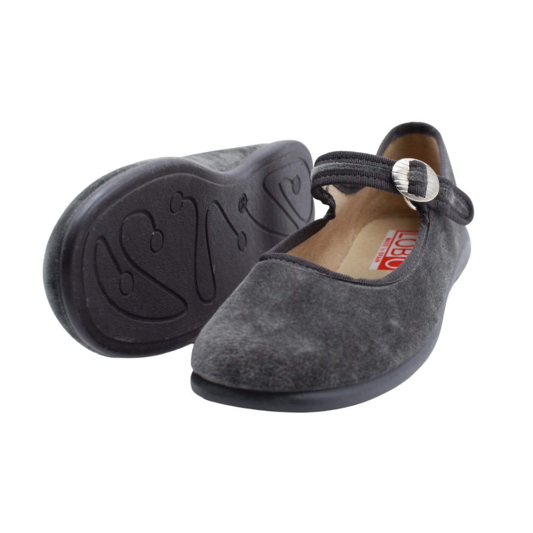Mercedita de Terciopelo Gris