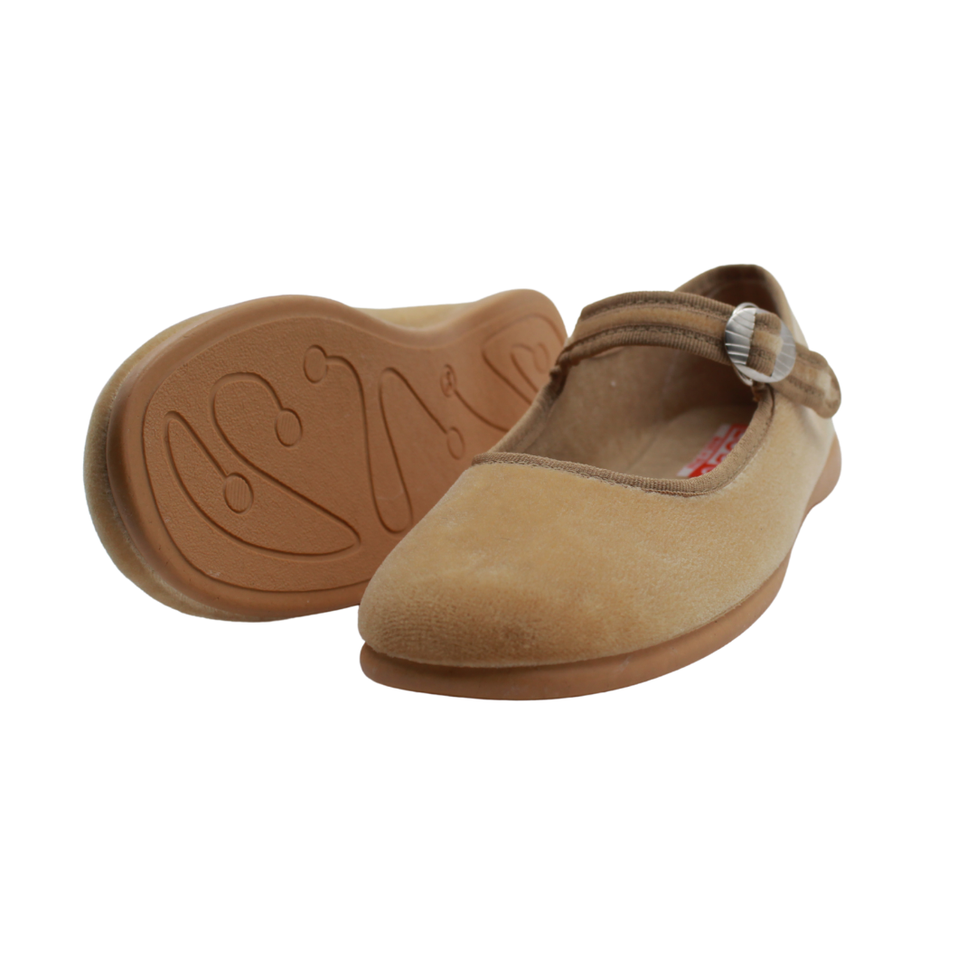 Mercedita de Terciopelo Camel