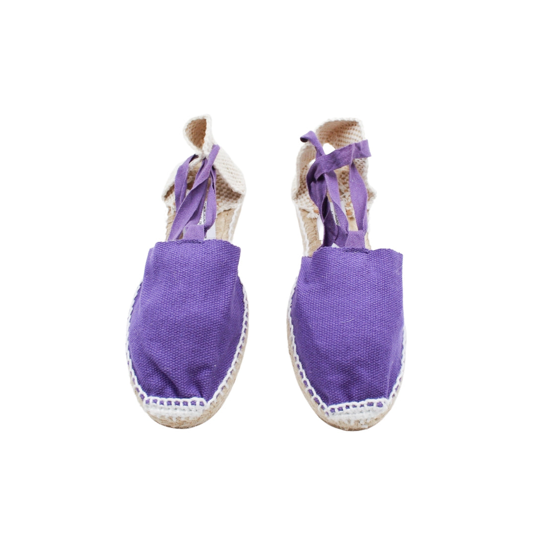 Alpargatas con cordones Morado