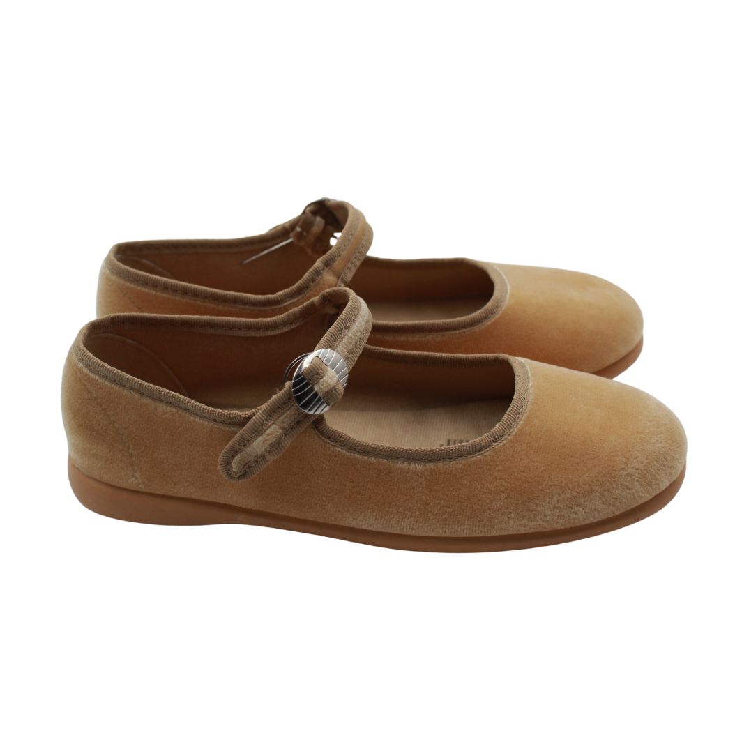 Mercedita de Terciopelo Camel