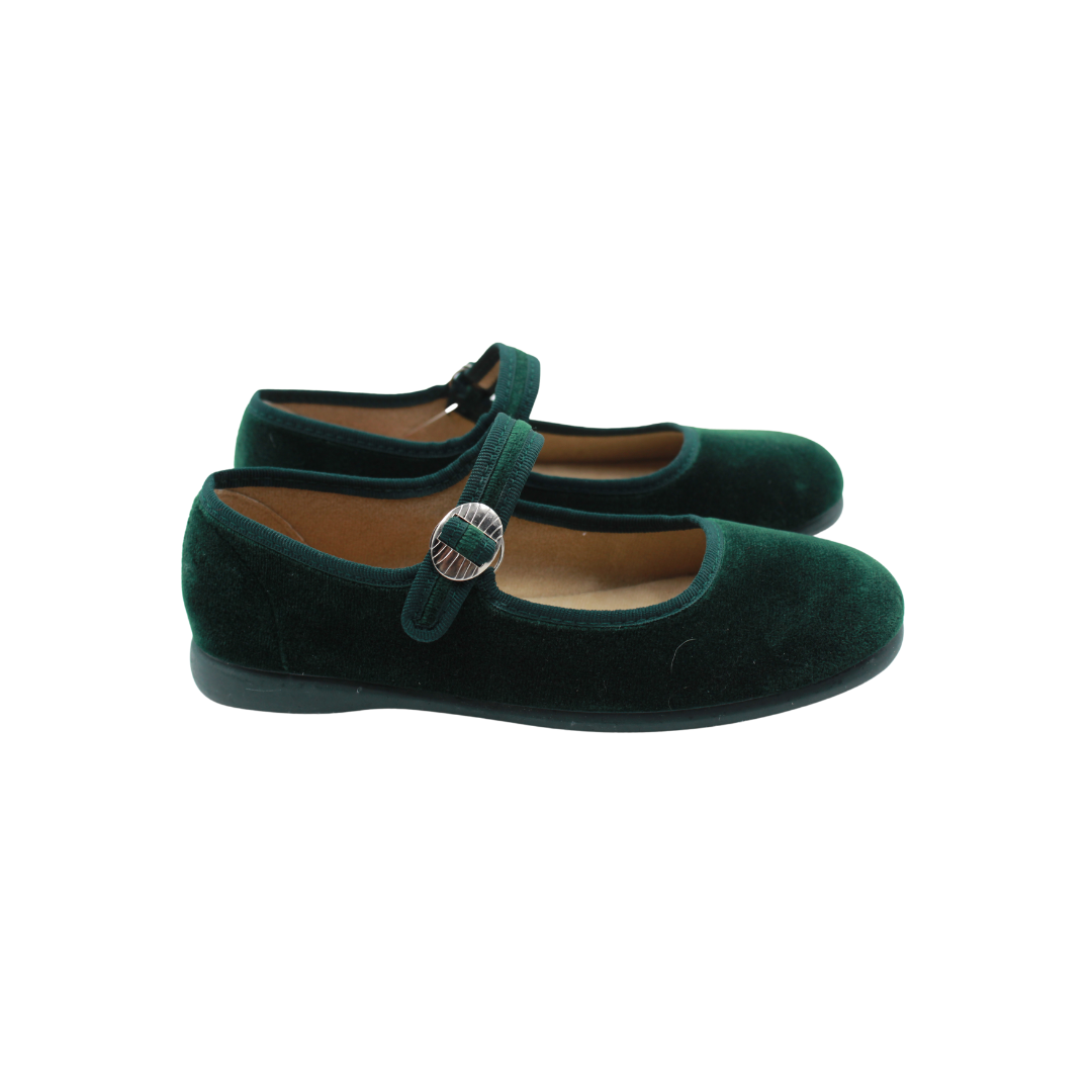 Mercedita de Terciopelo Verde