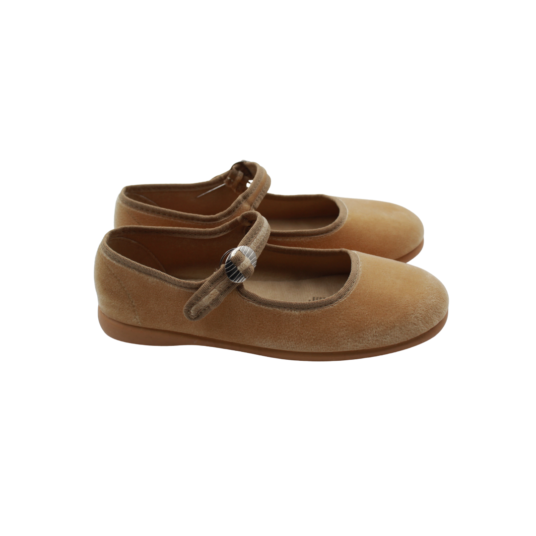 Mercedita de Terciopelo Camel