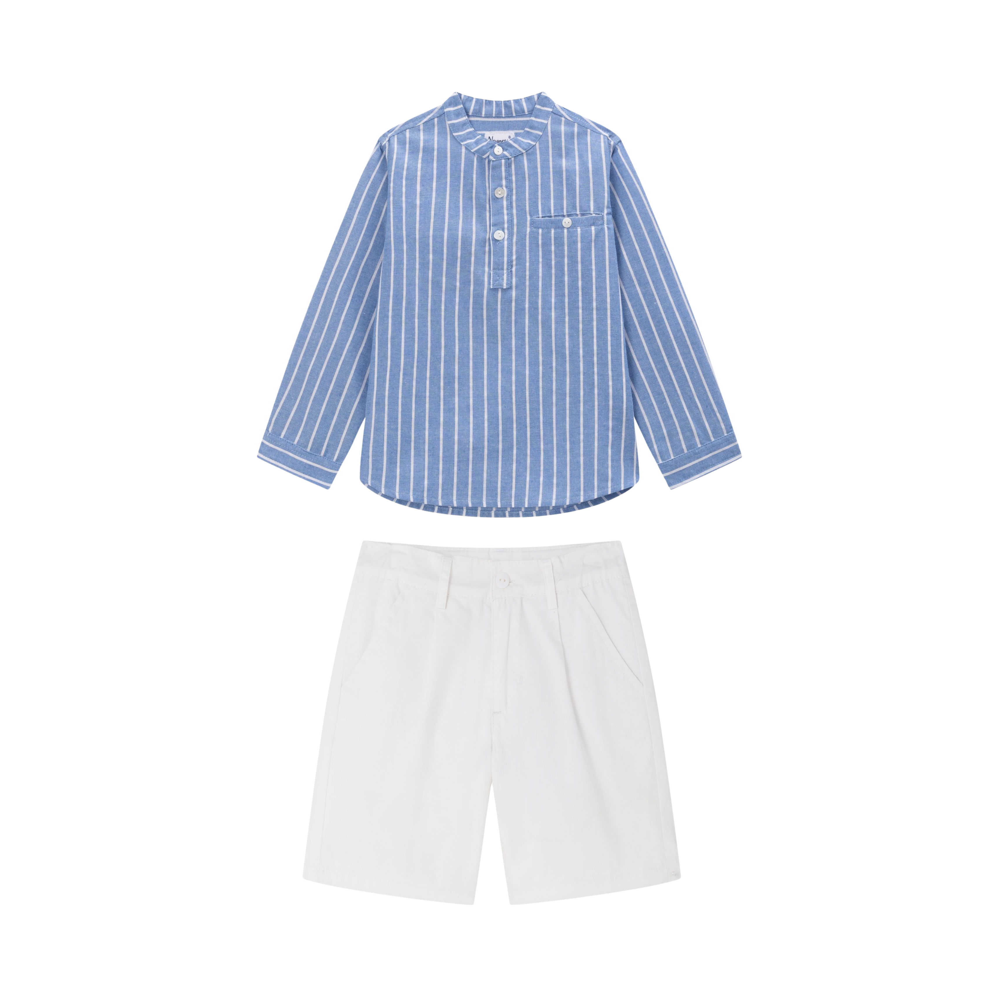 Conjunto Azul Rayas Niño