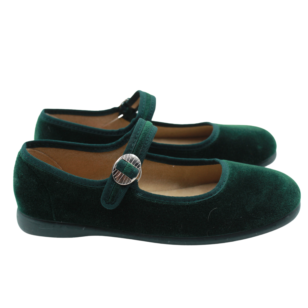Mercedita de Terciopelo Verde