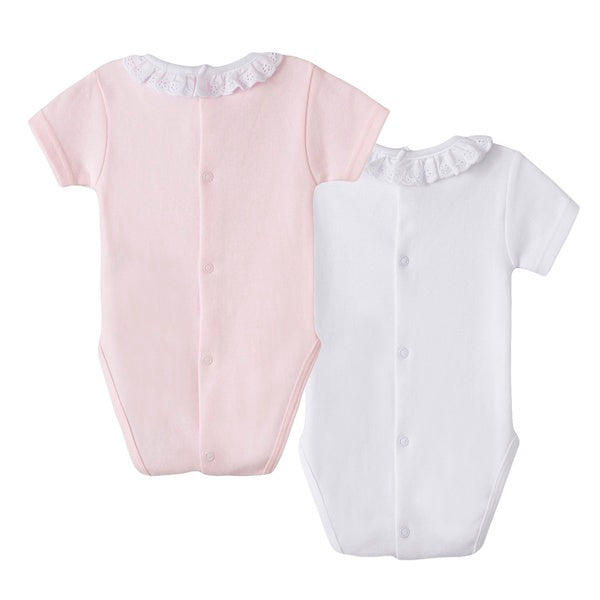 Onesies Rosa Cuello Bebe