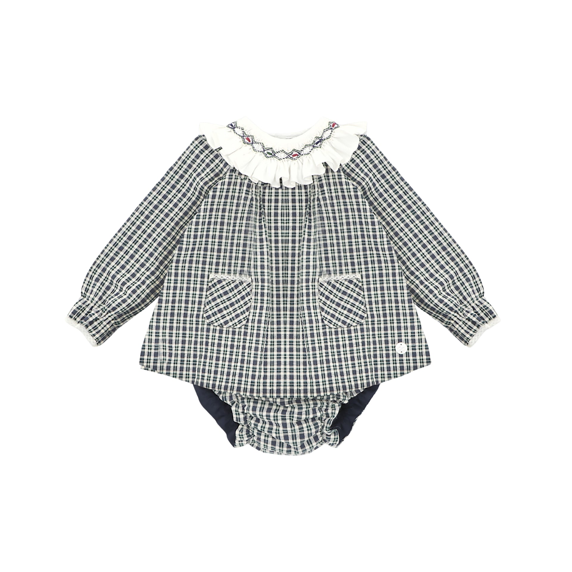 Pine Tree Baby Dress and Panties