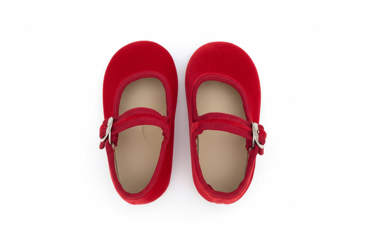 Mercedita de Terciopelo Rojo Adulto