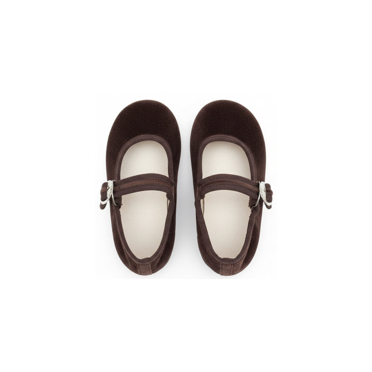 Mercedita de Terciopelo Marron Infantil