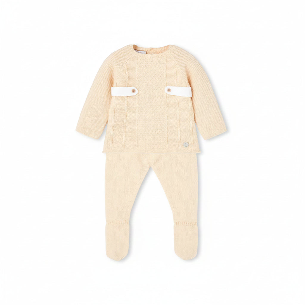 Conjunto Polaina Amarillo Bebé