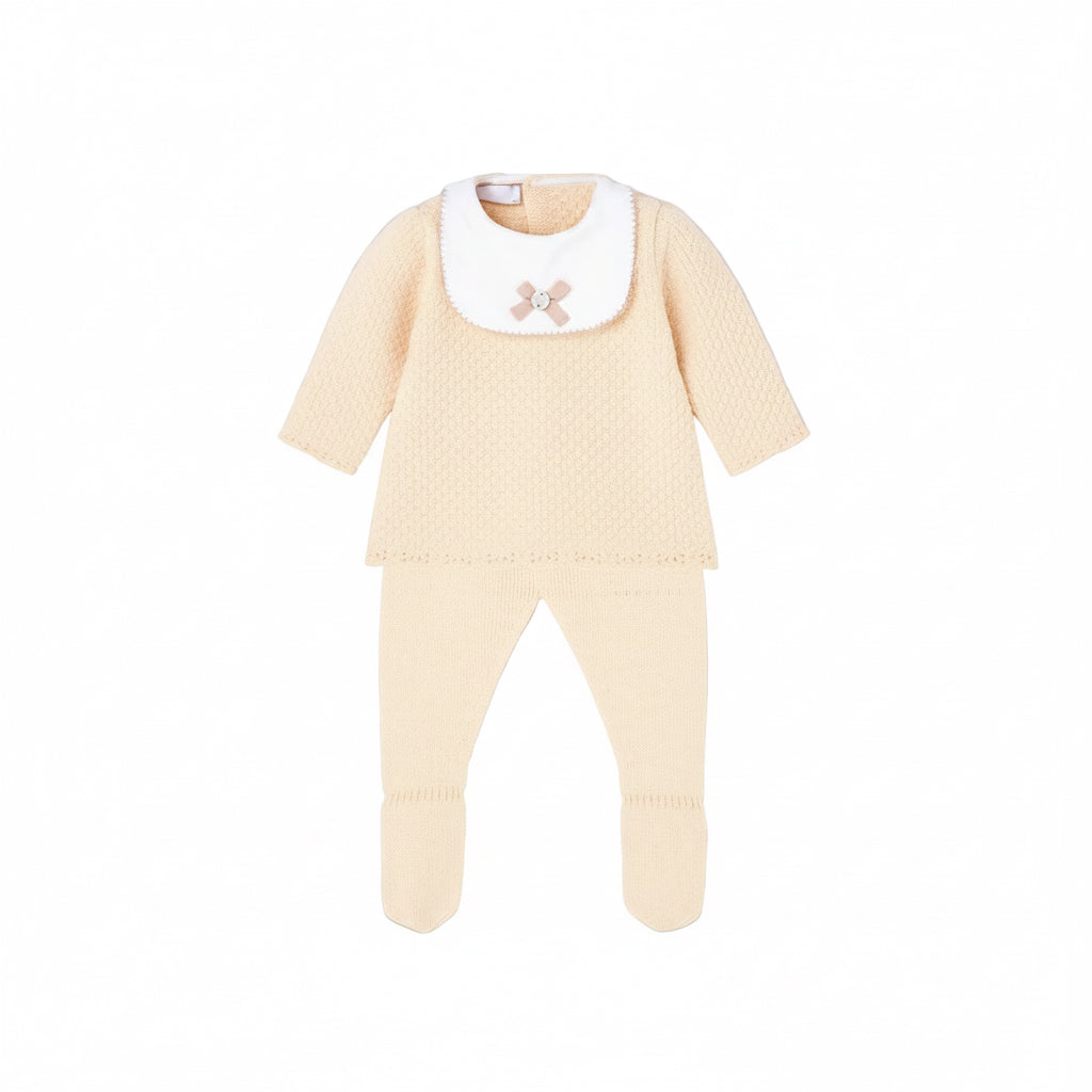 Conjunto Polaina Amarillo Cuello Bebé