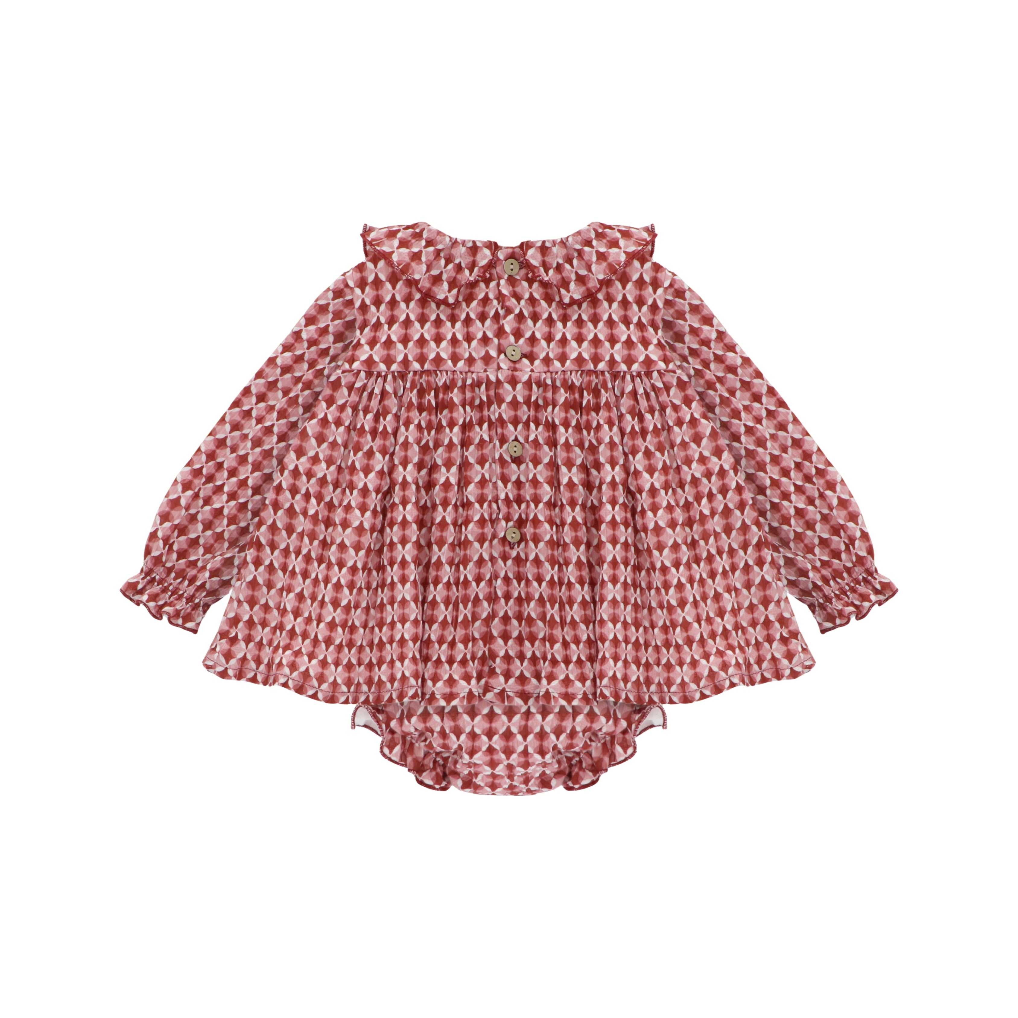 Vestido y Braga Cambridge Bebé