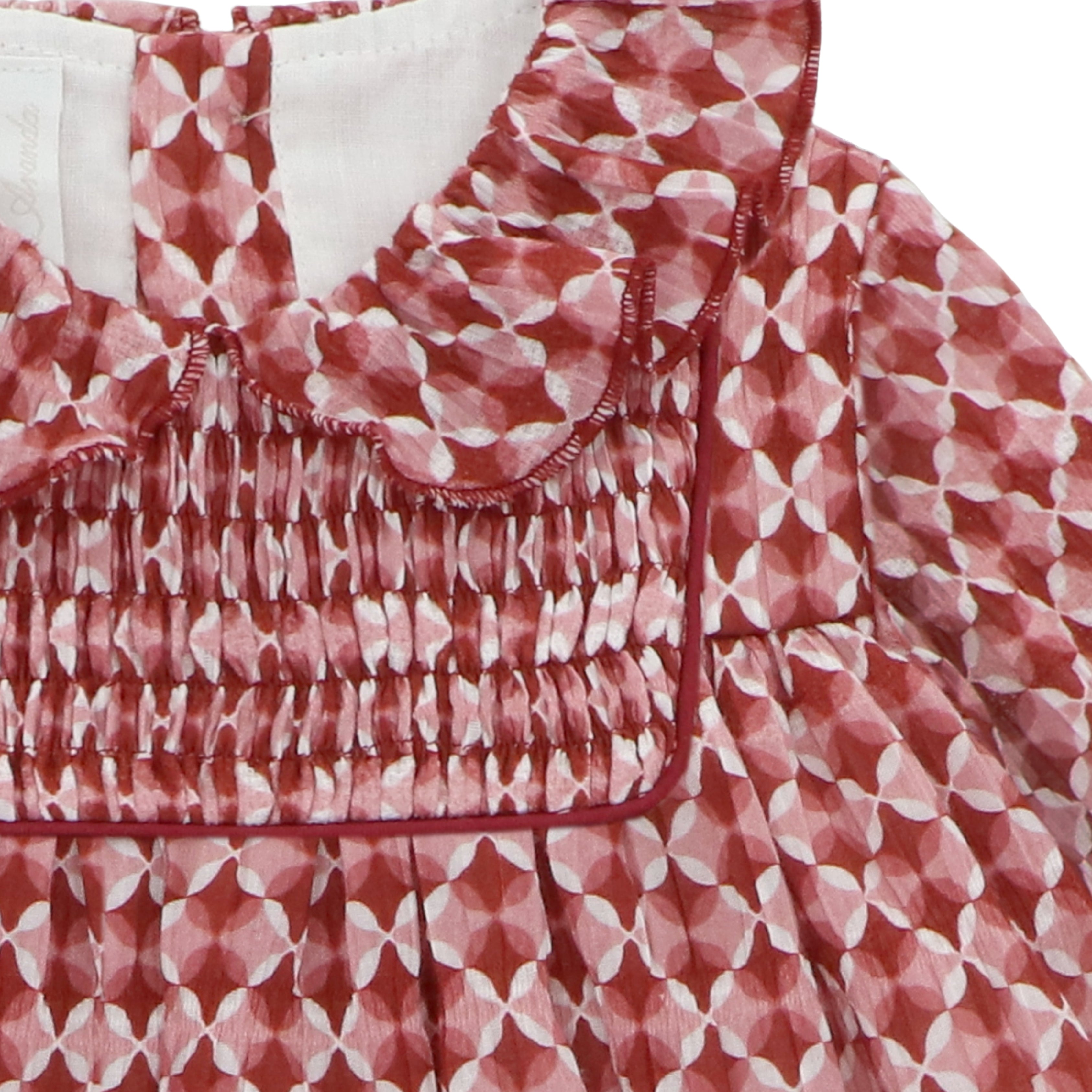 Vestido y Braga Cambridge Bebé