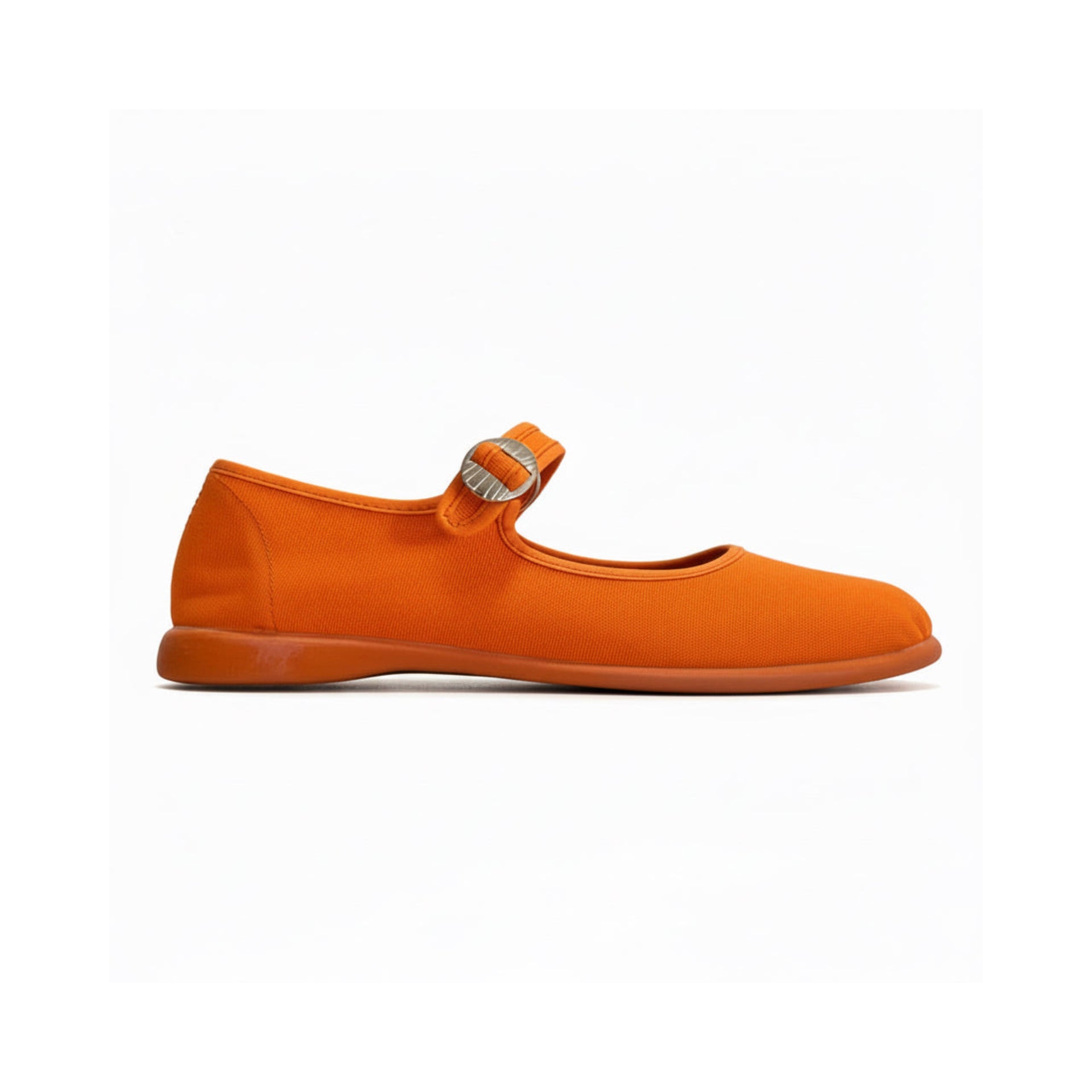Mercedita de Lona Naranja Adulto
