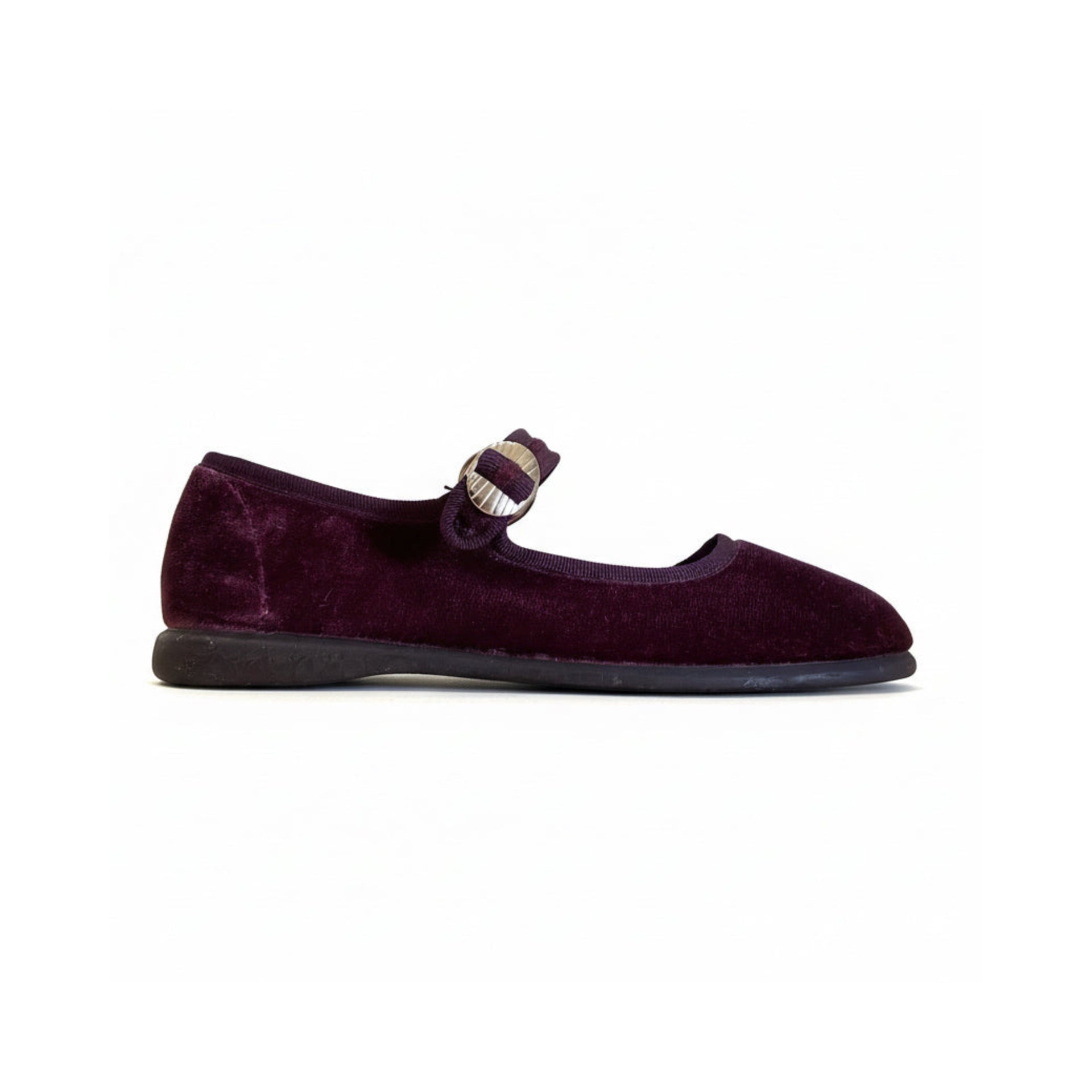 Mercedita de Terciopelo Morado Adulto