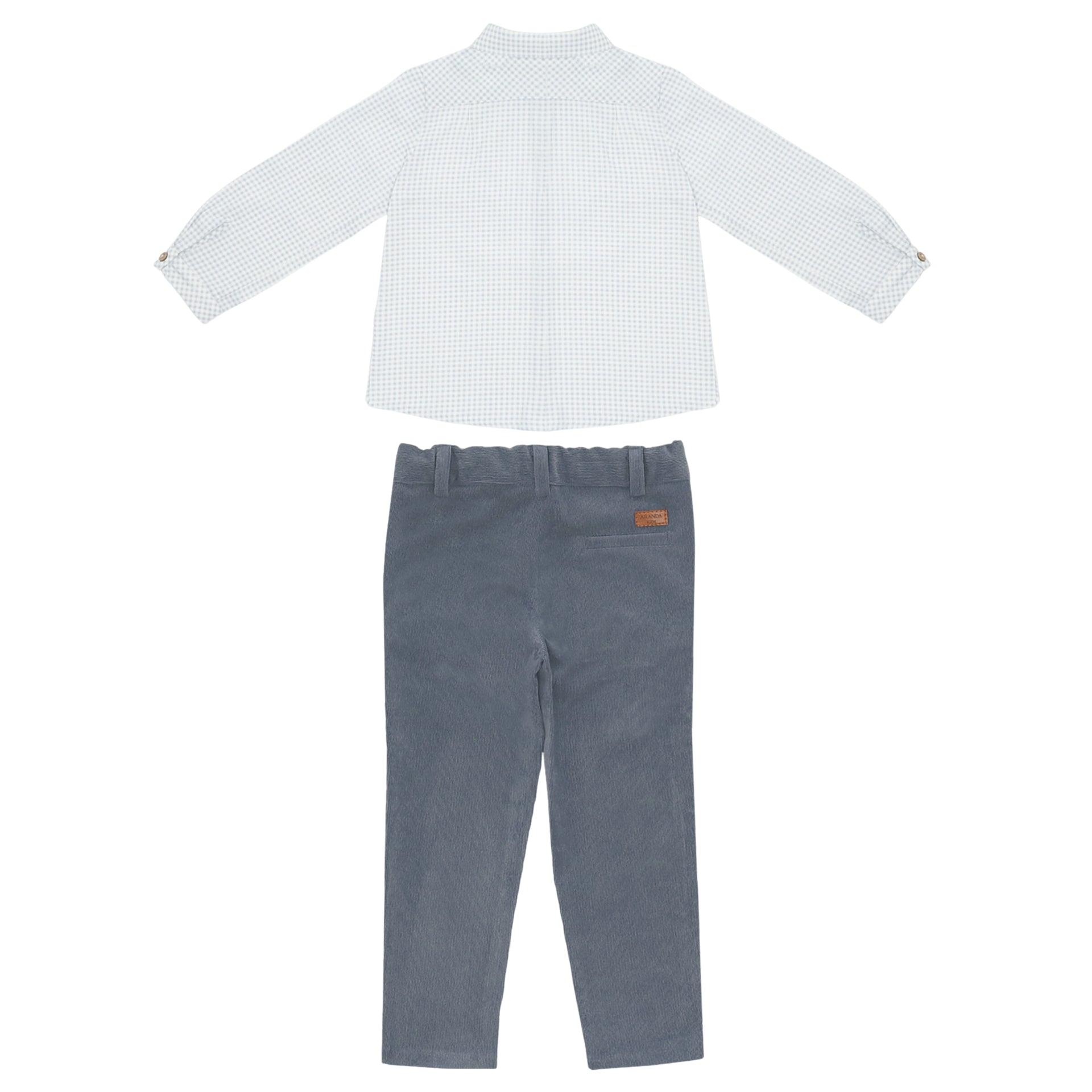 Sky Blue Shirt and Pants Set for Boys