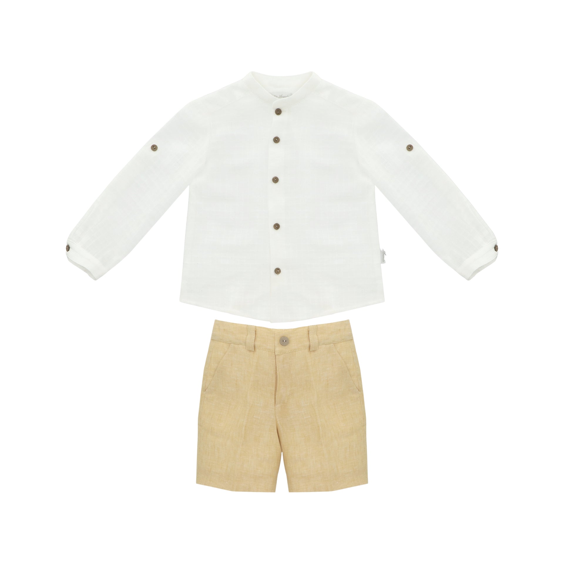 Canary Shirt and Shorts Set for Boys