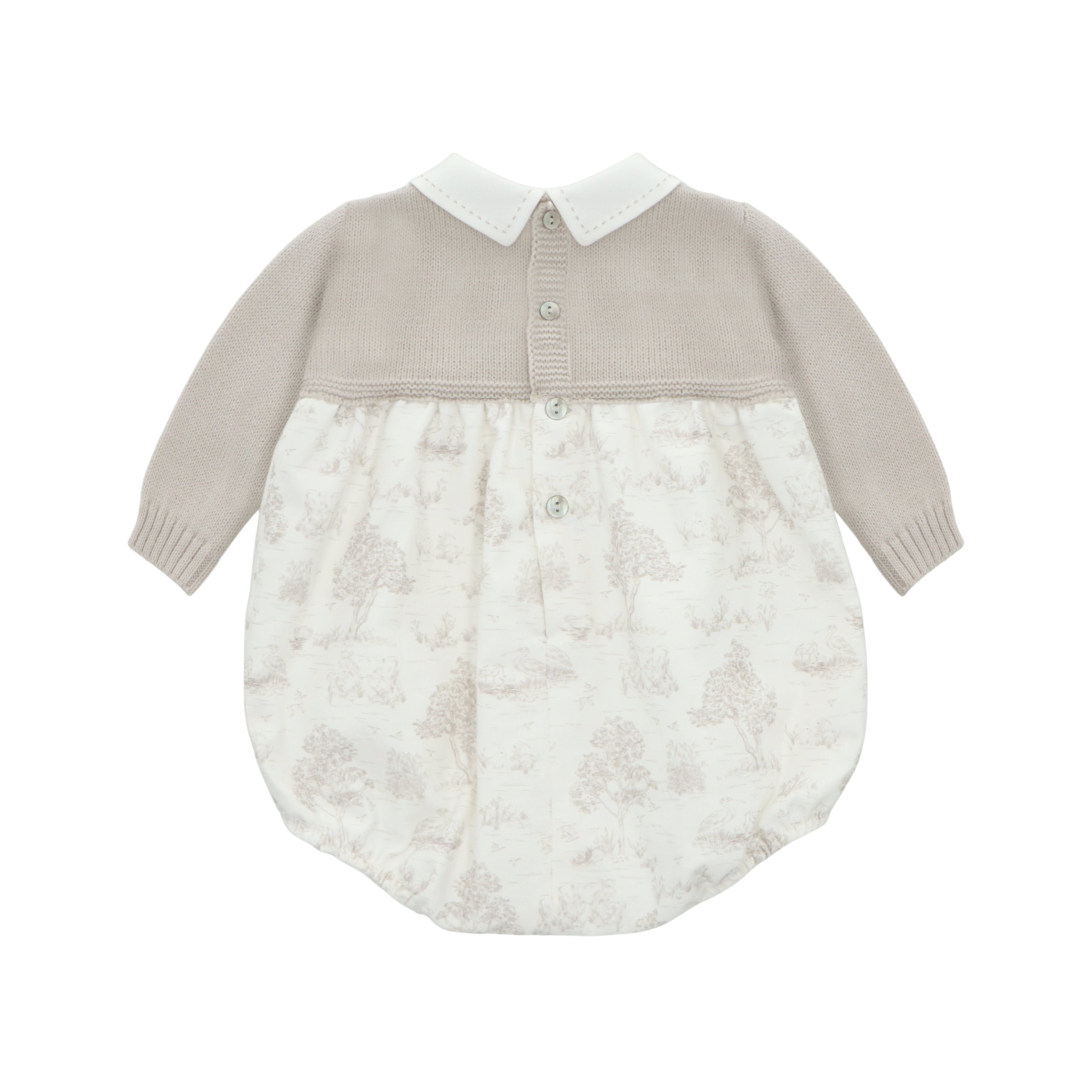 Pelele Punto y Tela Newport Bebé