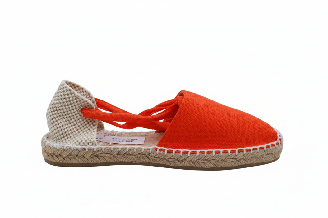 Alpargatas con cordones Naranja