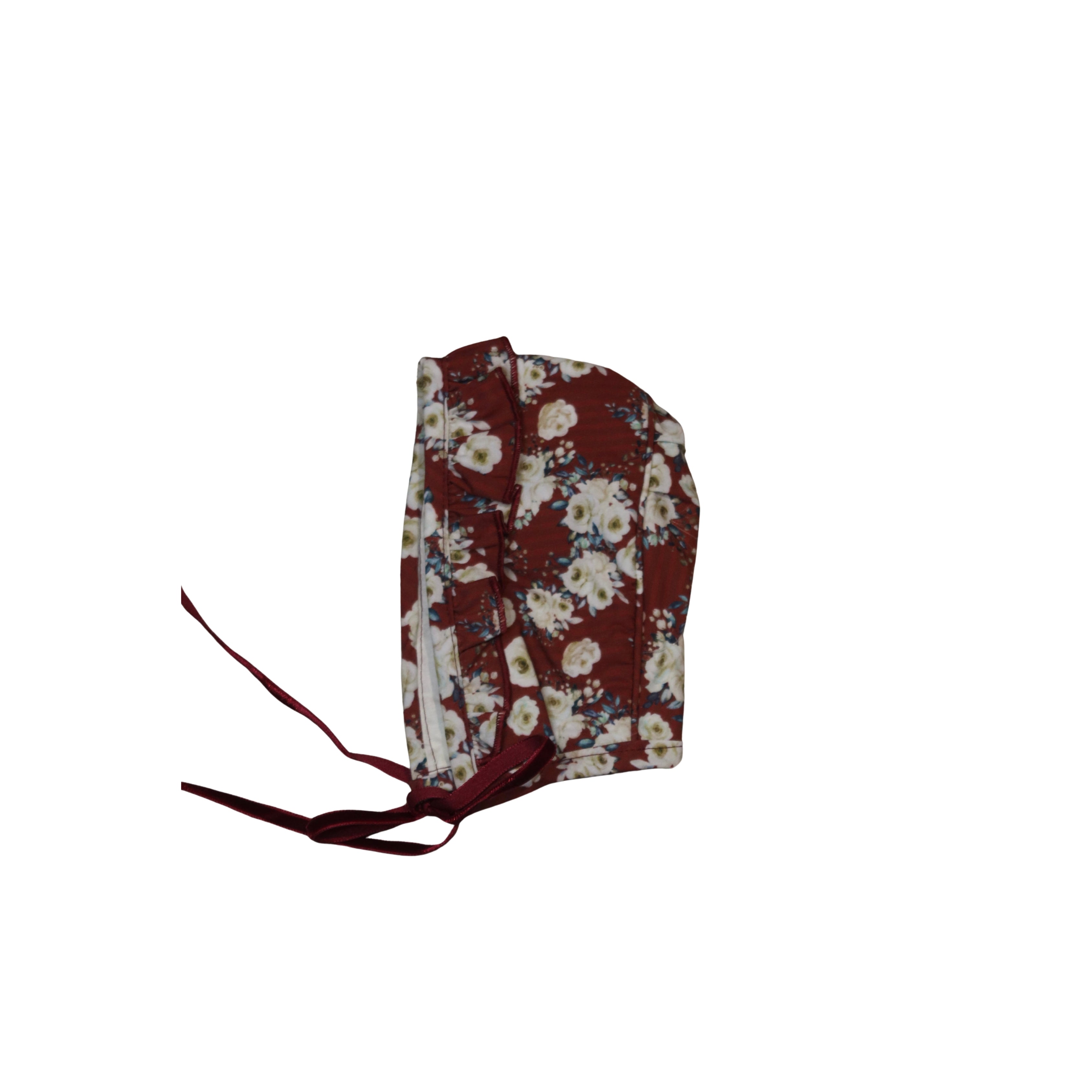 Vestido y Braga Burdeos Bebé