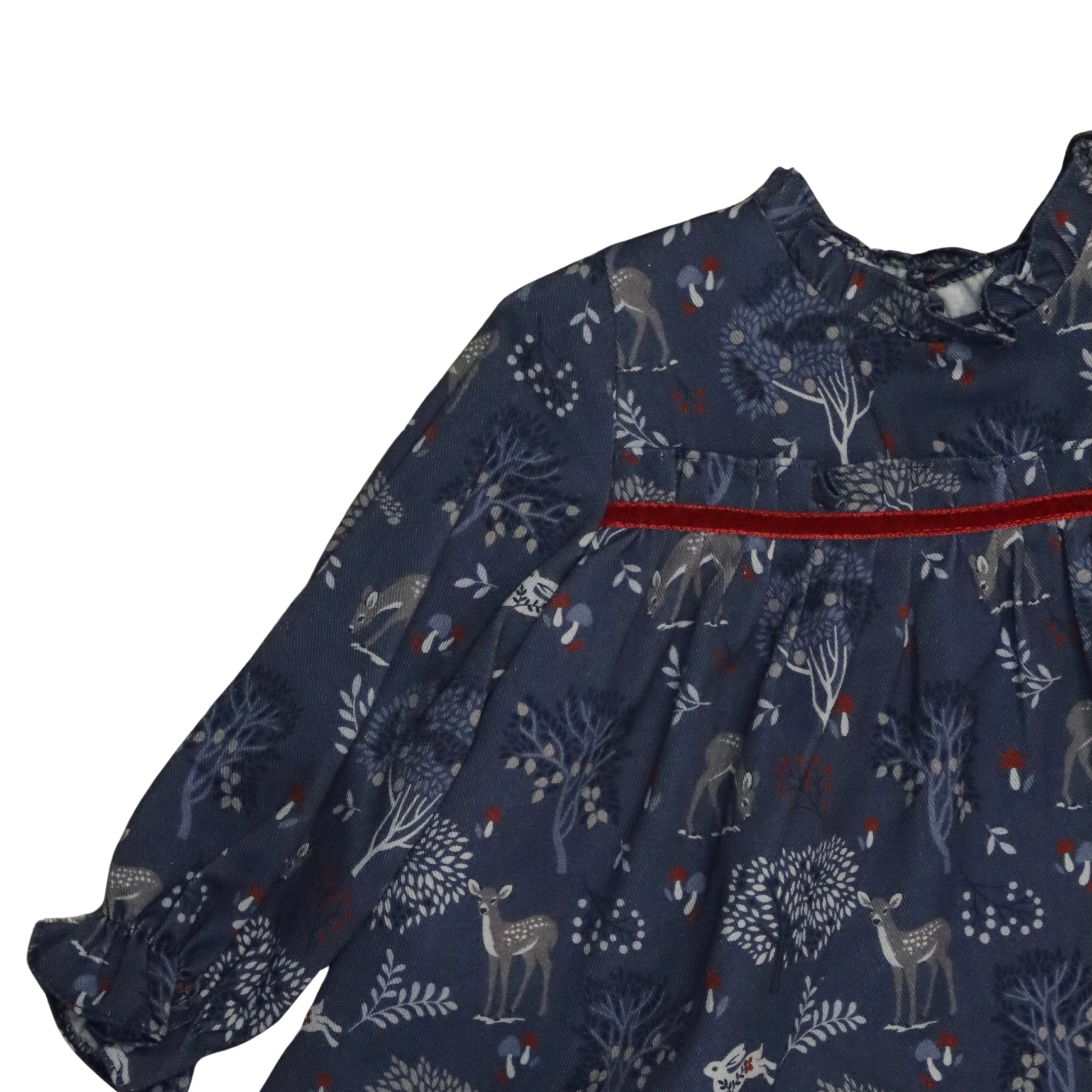 Vestido y Braga Ciervo Bebé