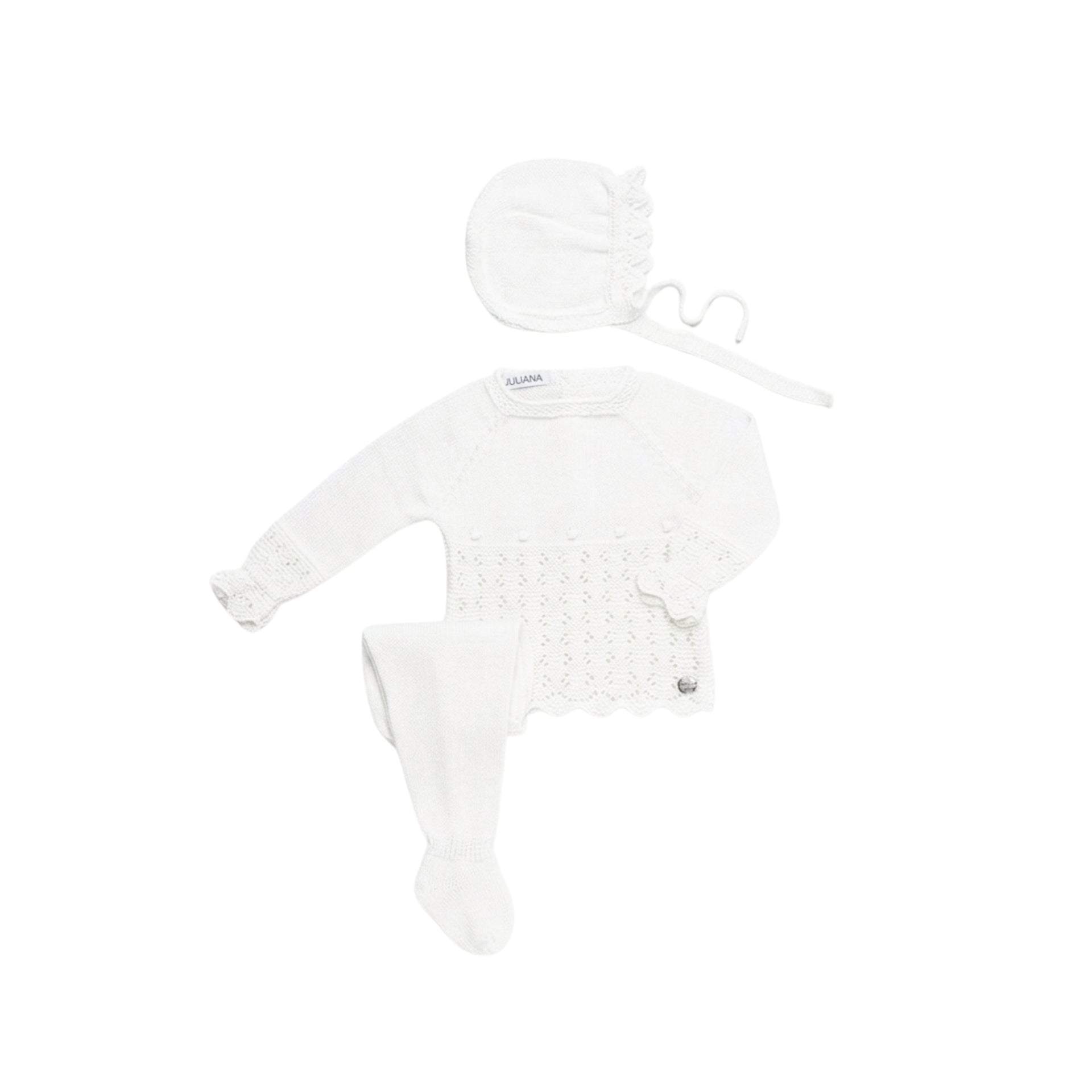 Conjunto 3 Piezas Blanco Bebé