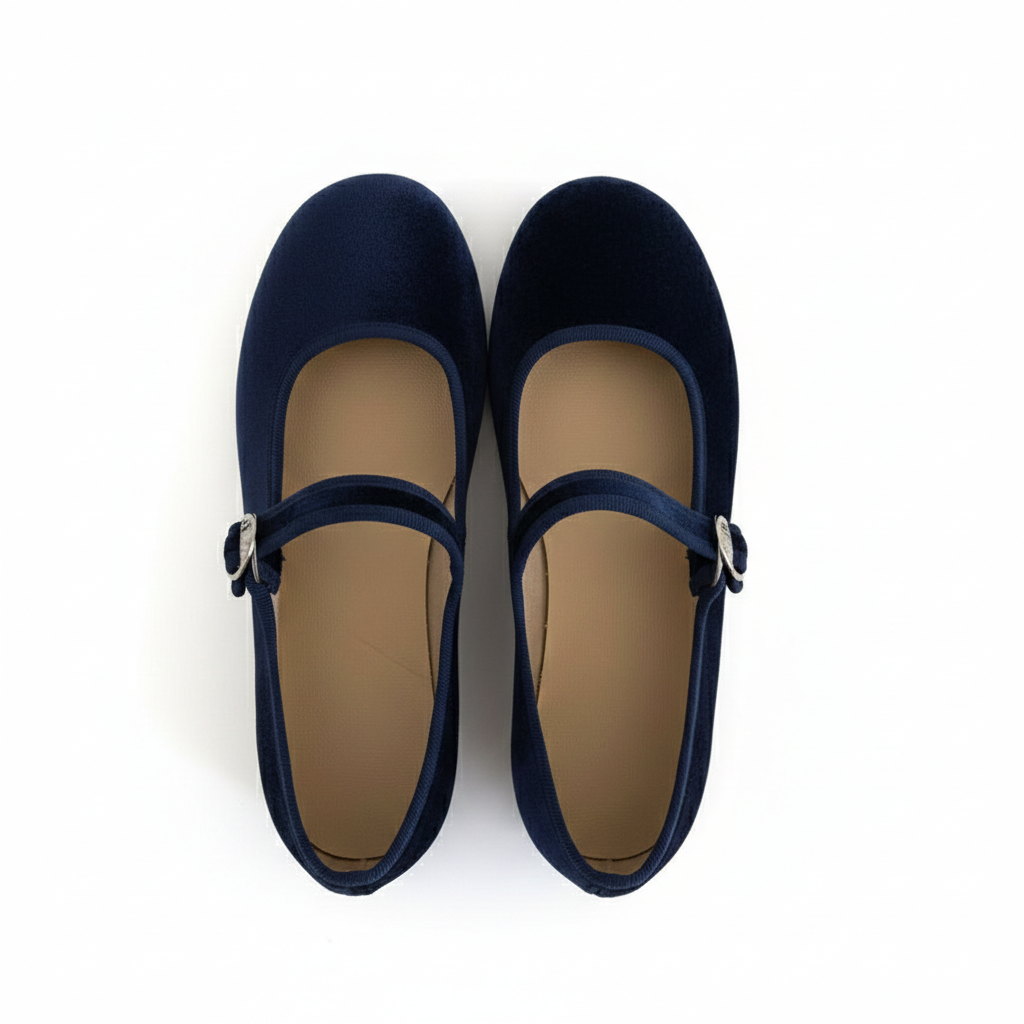 Adult Marine Velvet Mary Jane