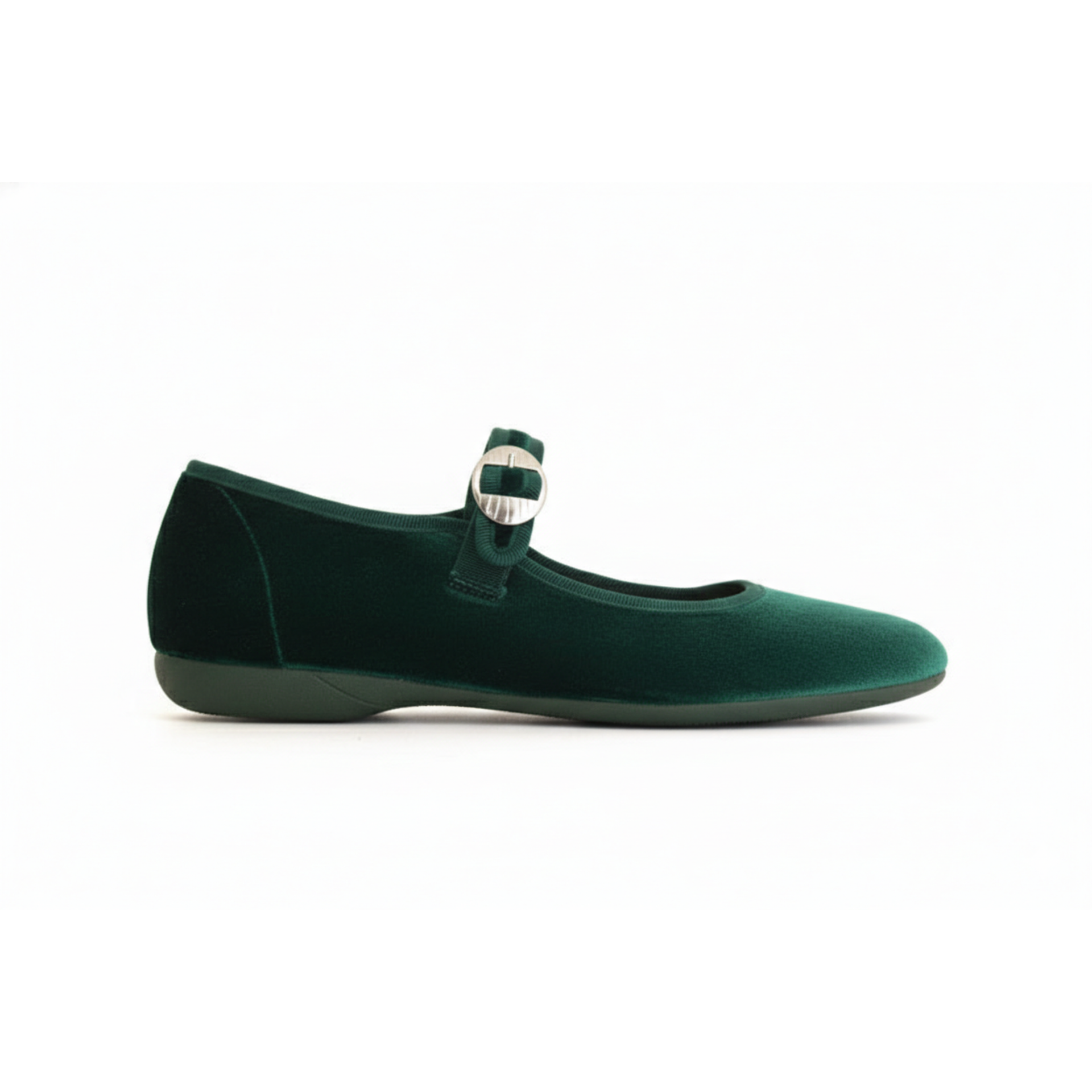 Adult Green Velvet Mary Jane