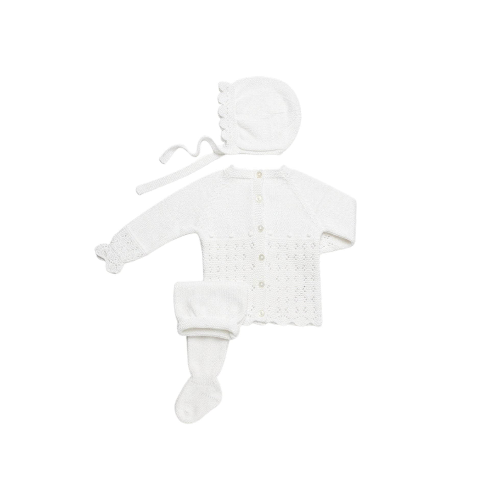 Conjunto 3 Piezas Blanco Bebé