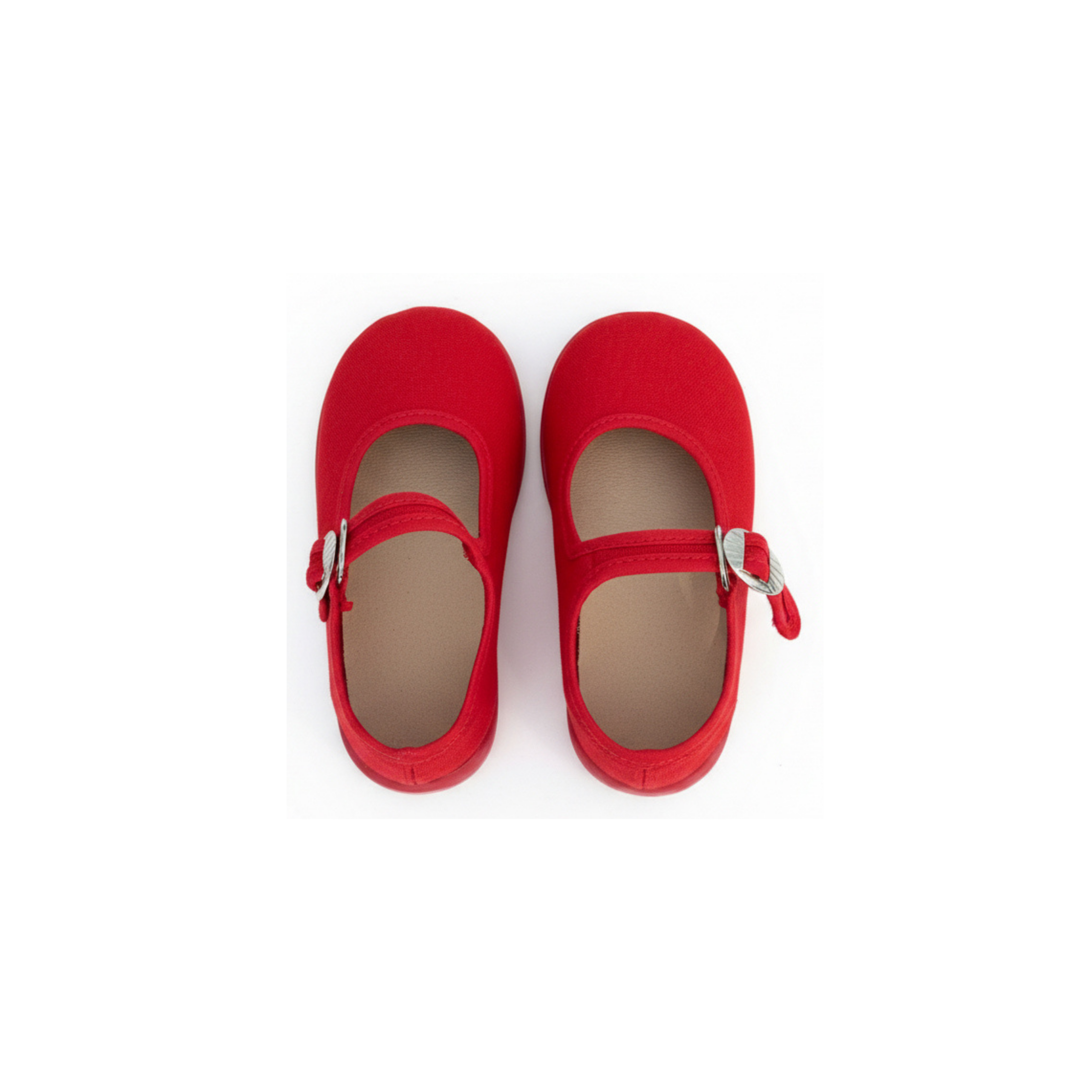 Red Canvas Mary Jane