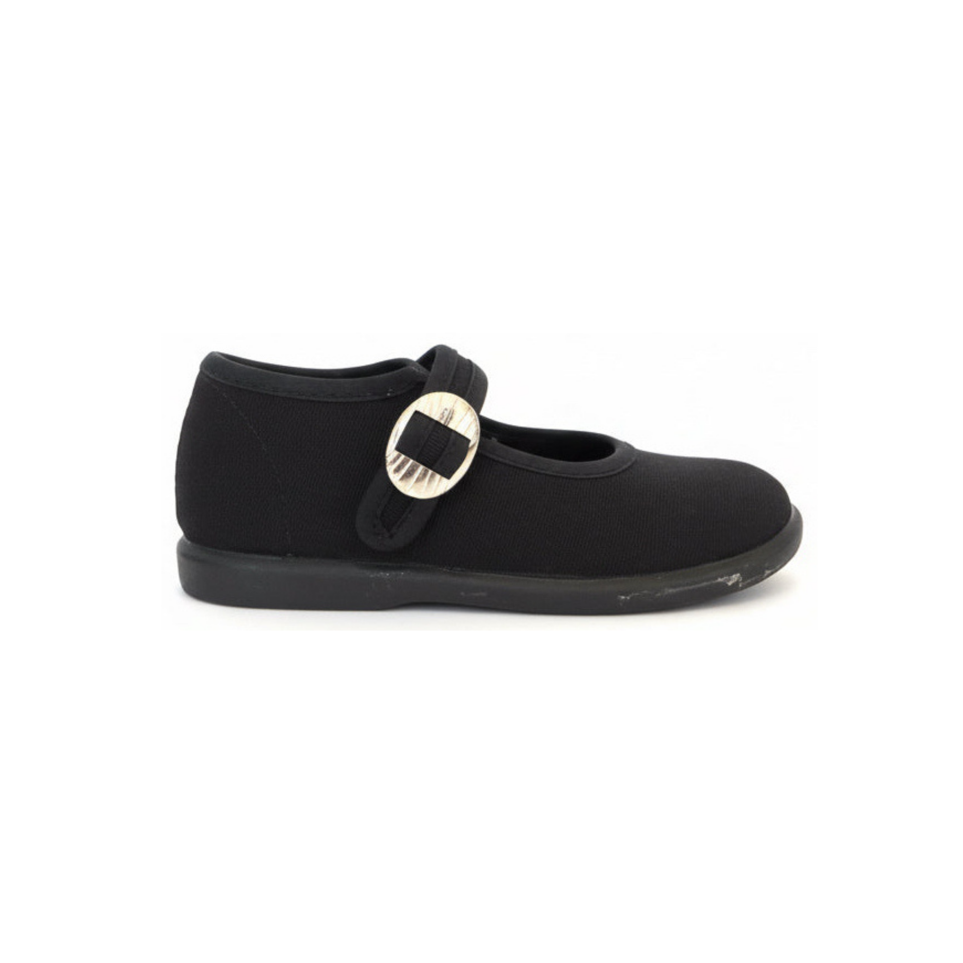 Black Canvas Mary Jane