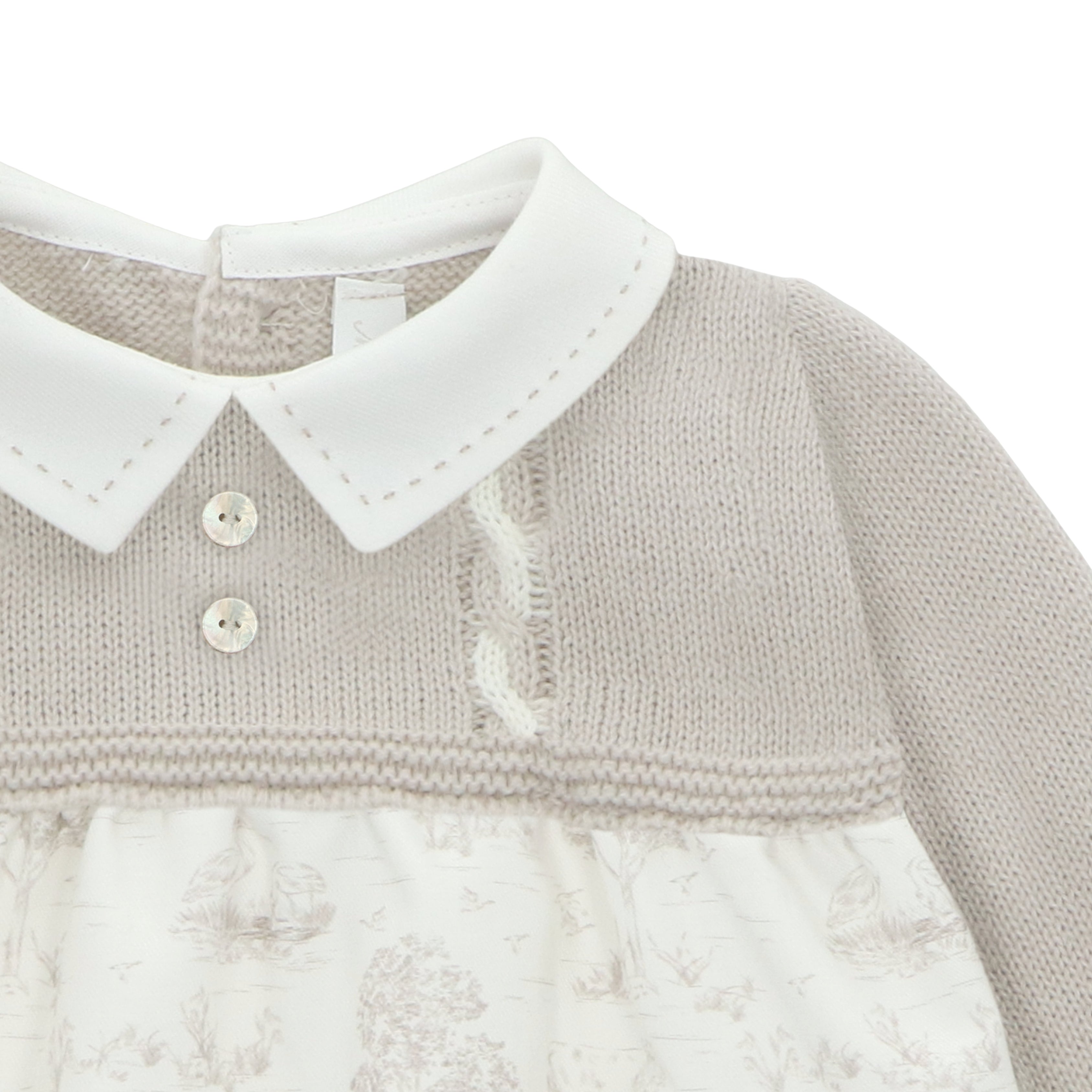 Pelele Punto y Tela Newport Bebé