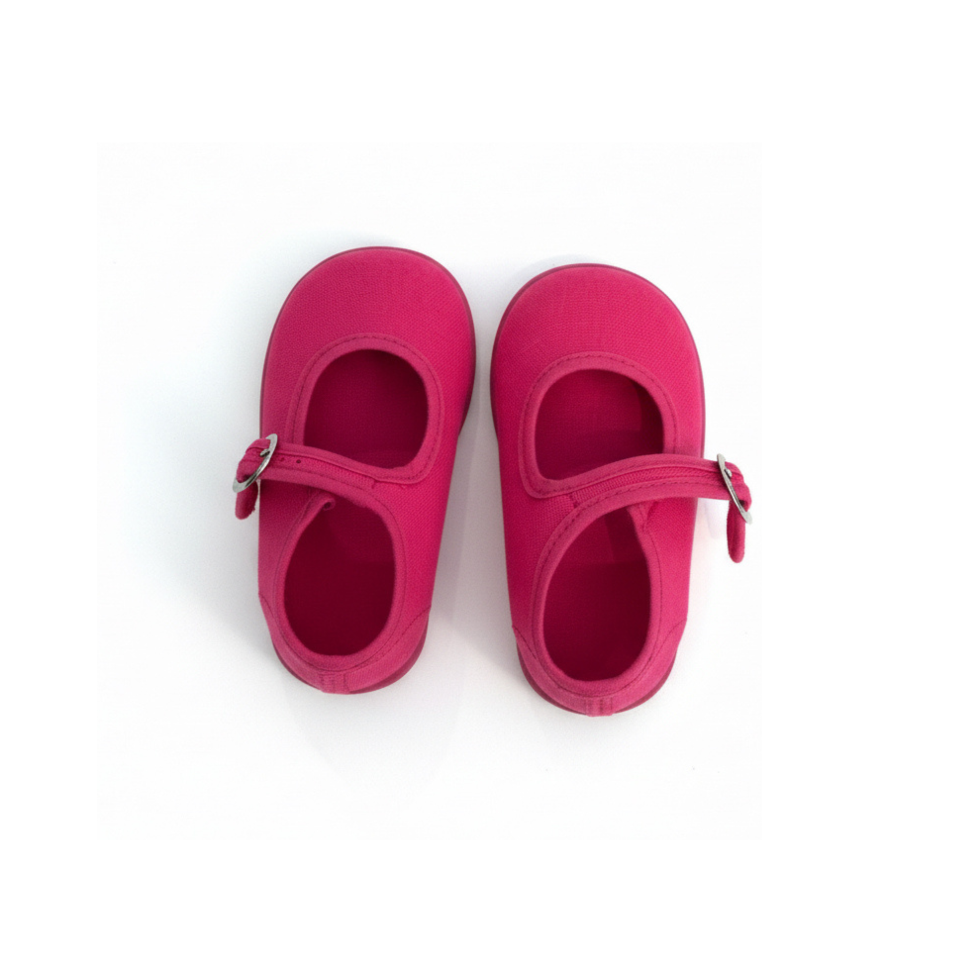 Fuchsia Canvas Mary Janes