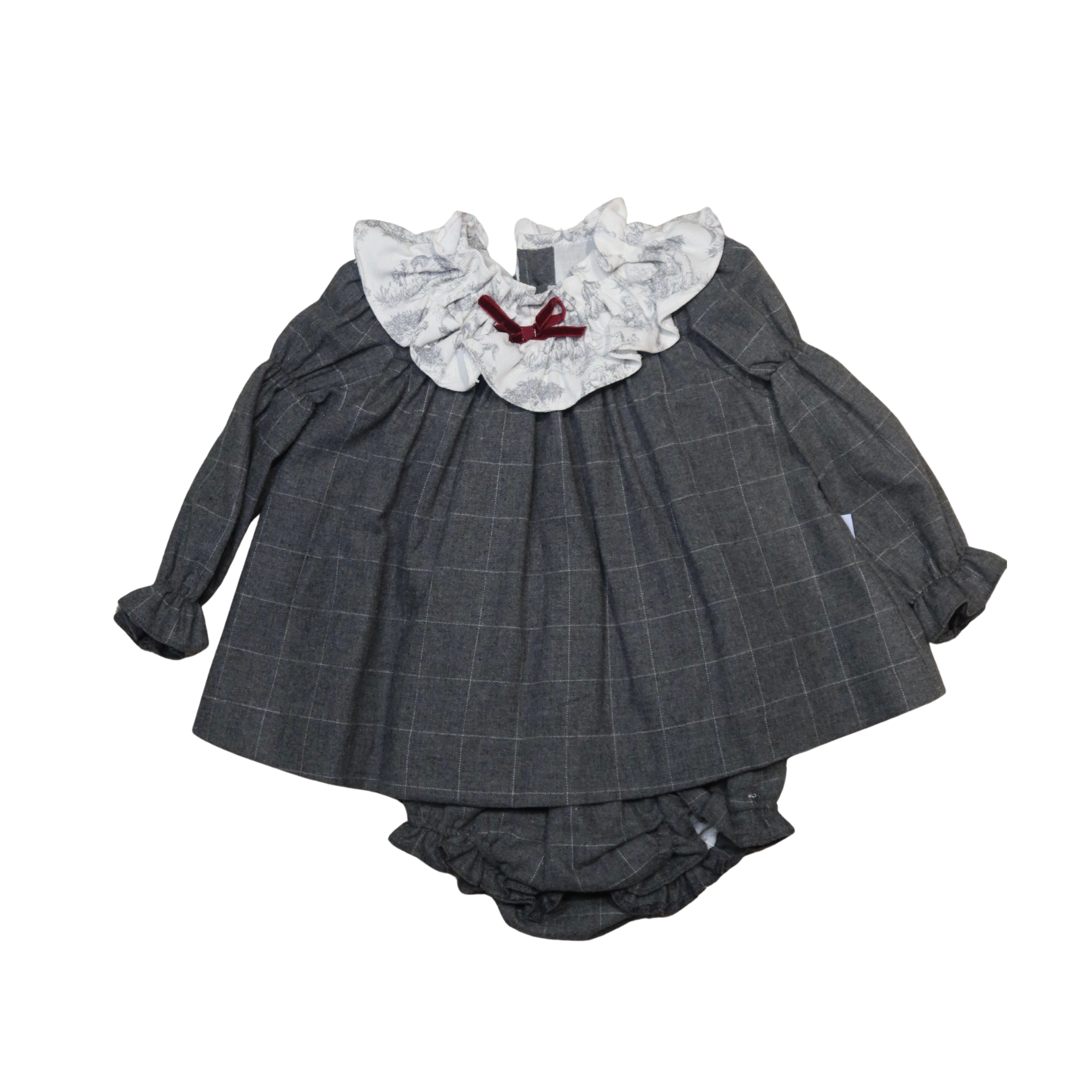 Vestido y Braga Versailles Bebé