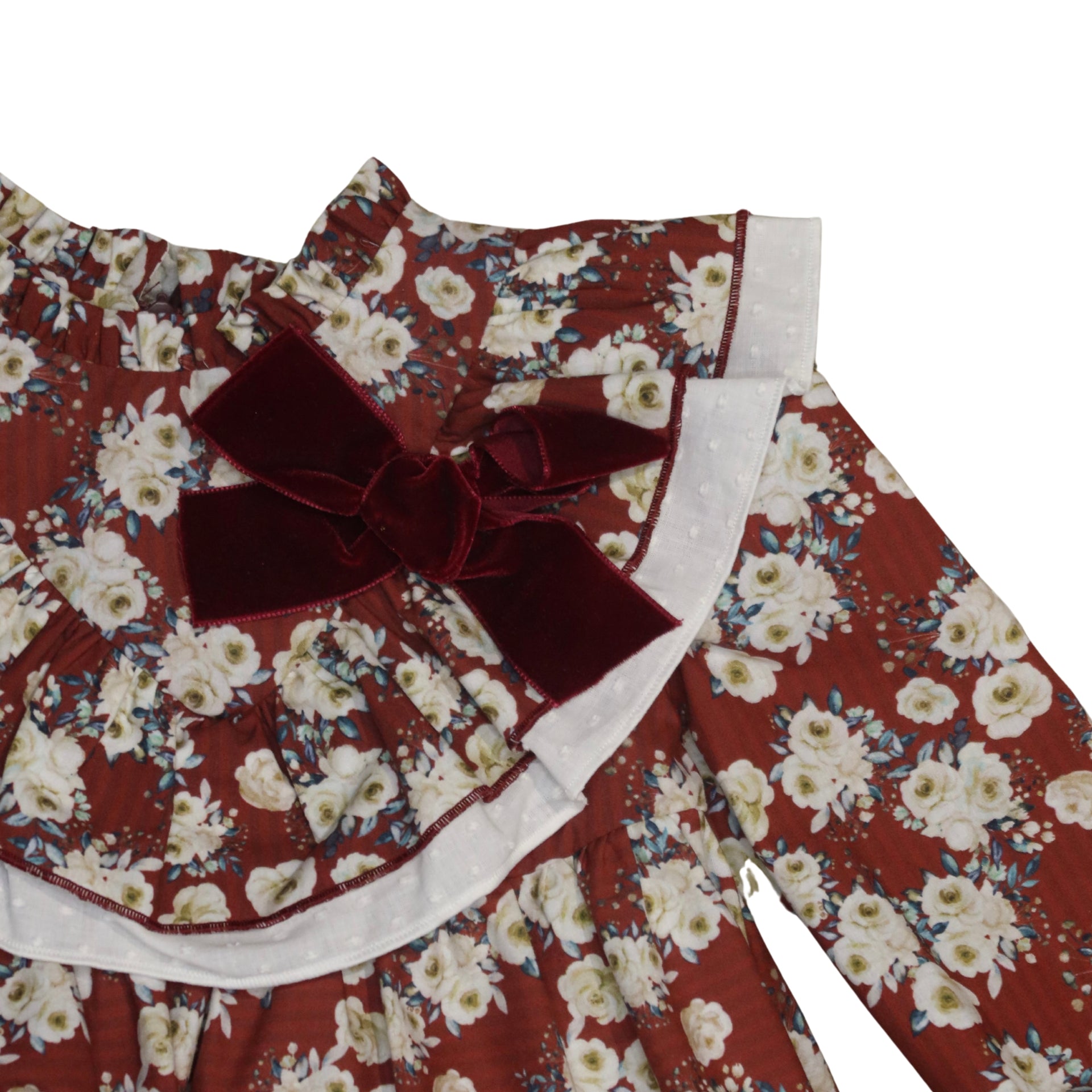 Burgundy Dress for Girls
