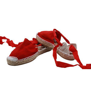 Alpargatas con Cordones Rojo