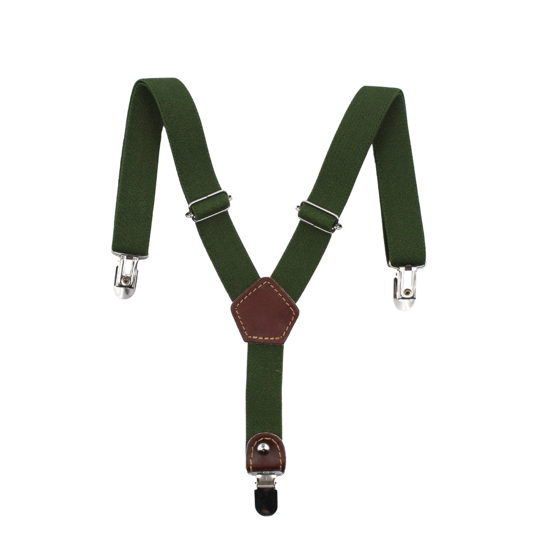 Khaki suspenders
