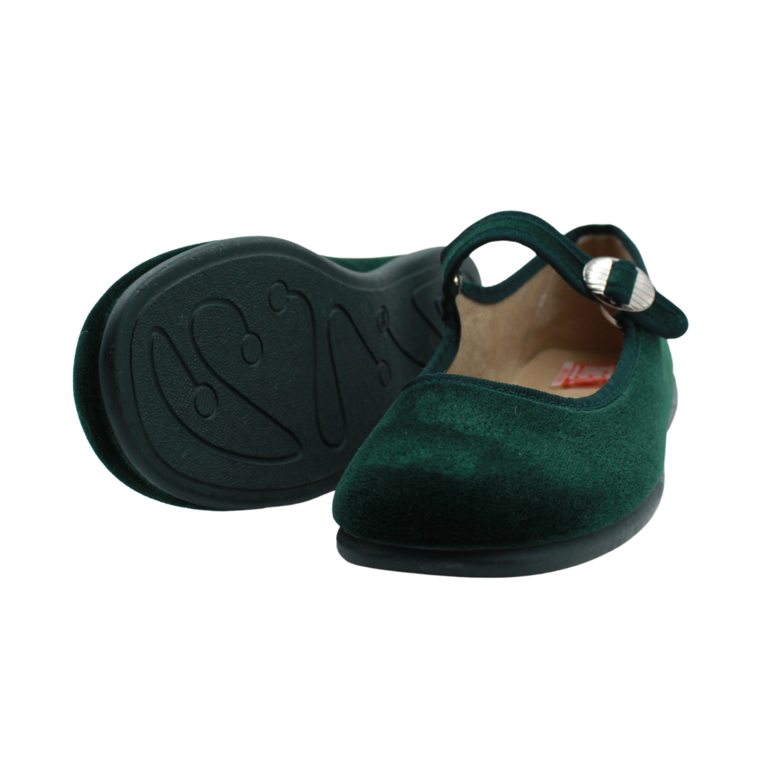 Mercedita de Terciopelo Verde