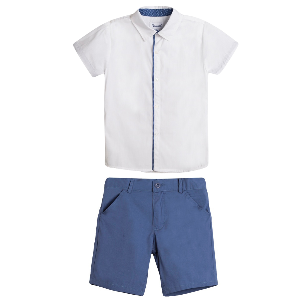 Blue Polka Dot Set for Boys