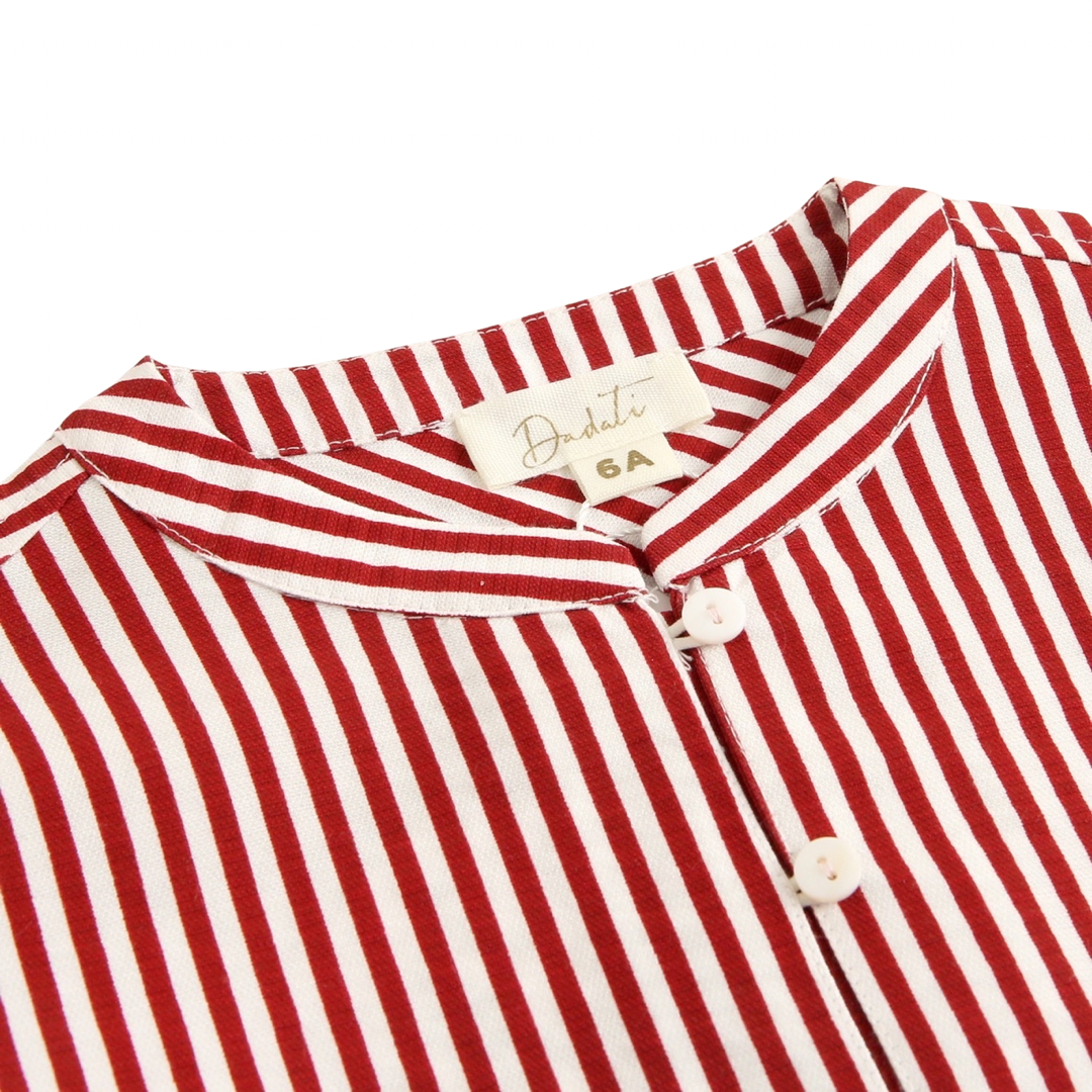 White and Maroon Boy's Outfit