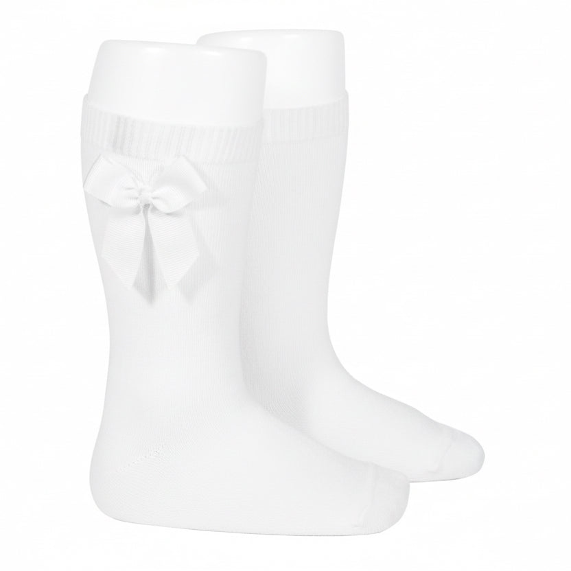 Condor Socks White Bow