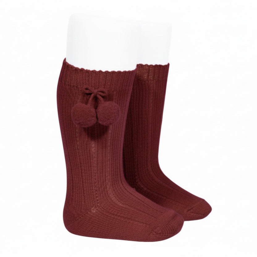 Condor Socks with Burgundy Tassels